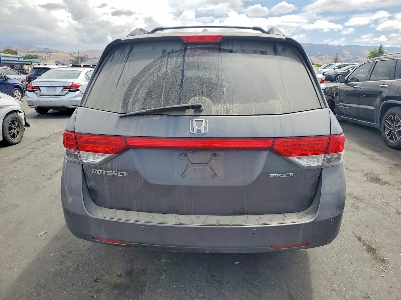 2014 Honda Odyssey Touring Gray vin: 5FNRL5H95EB065224