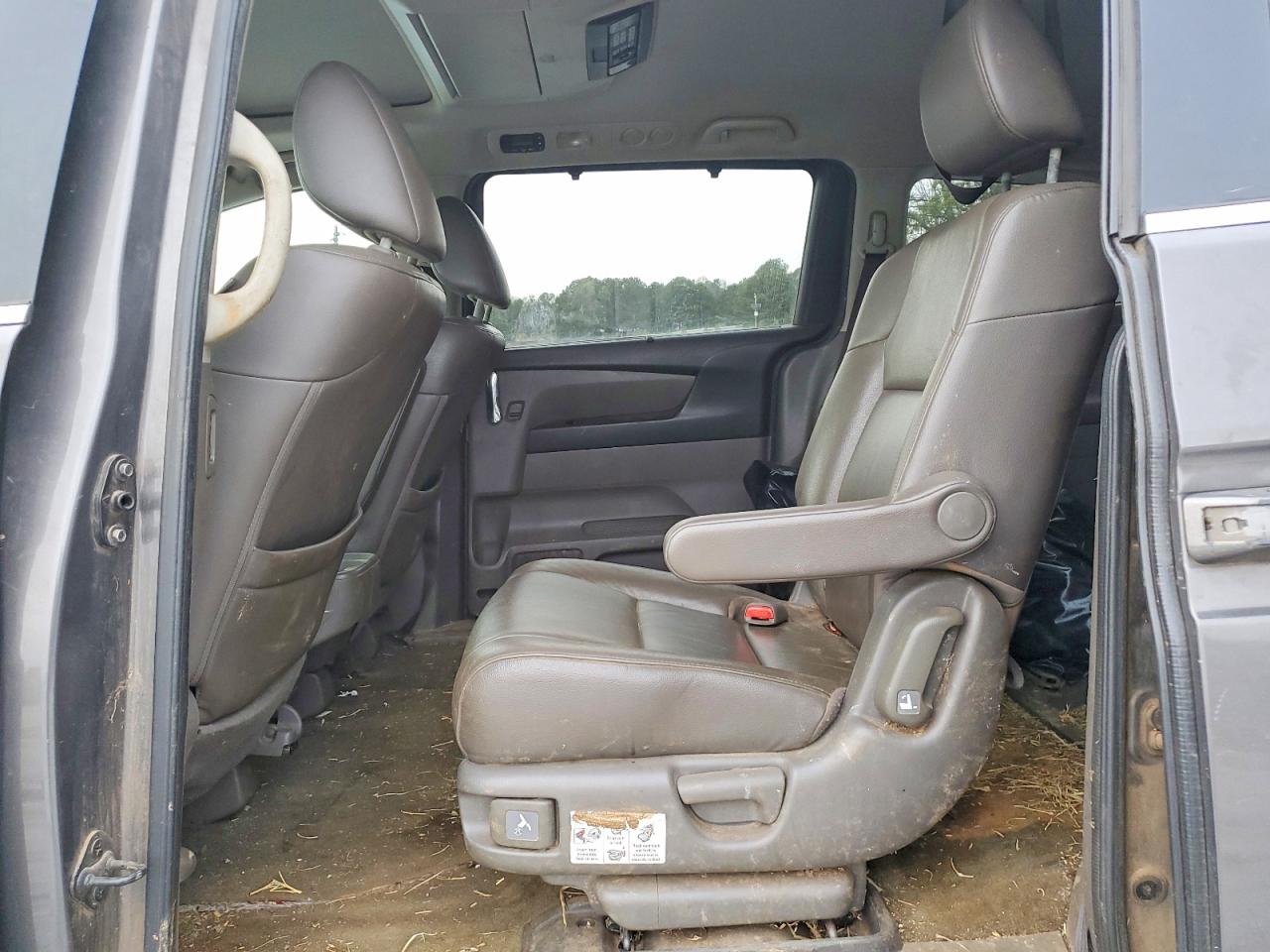 2014 Honda Odyssey Touring Gray vin: 5FNRL5H95EB089765
