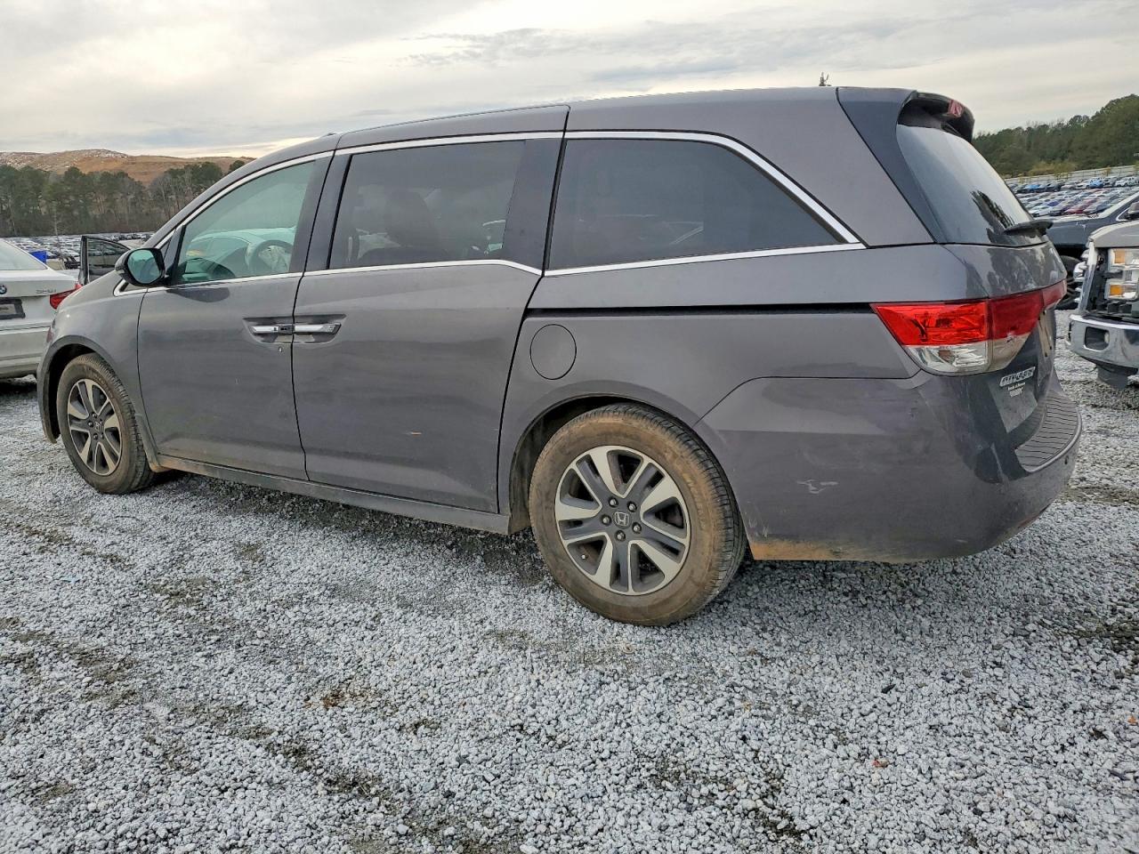 2014 Honda Odyssey Touring Gray vin: 5FNRL5H95EB089765