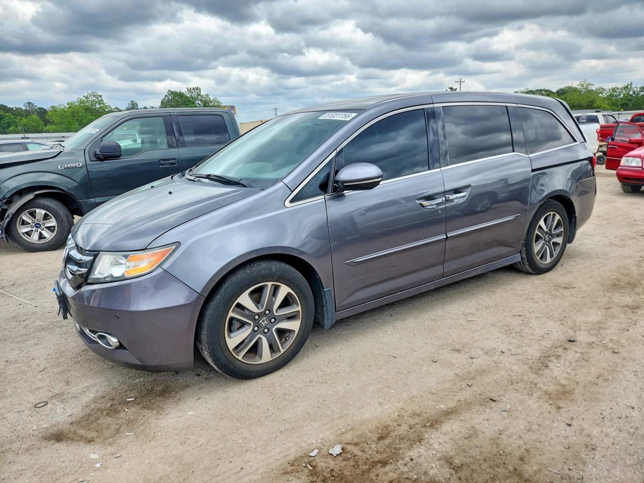 2014 Honda Odyssey Touring Gray vin: 5FNRL5H95EB122053