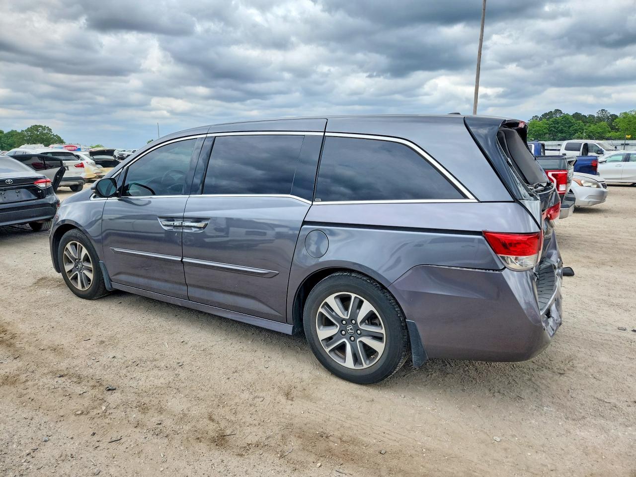 2014 Honda Odyssey Touring Gray vin: 5FNRL5H95EB122053