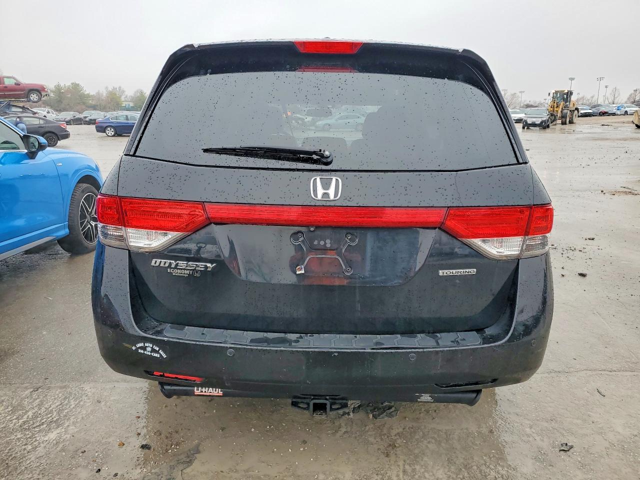 2015 Honda Odyssey Touring Black vin: 5FNRL5H95FB015201