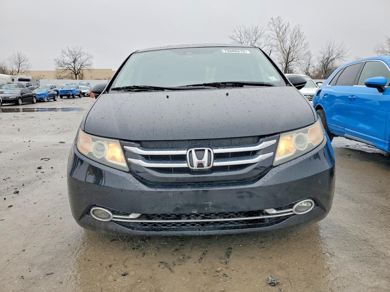 2015 Honda Odyssey Touring Black vin: 5FNRL5H95FB015201