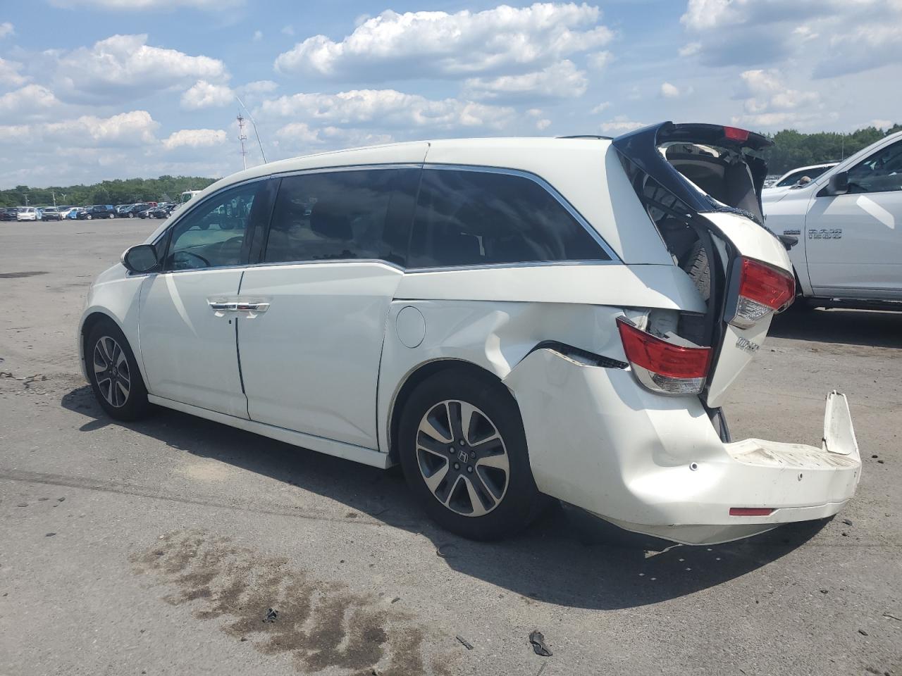 2015 Honda Odyssey Touring Белый vin: 5FNRL5H95FB045945