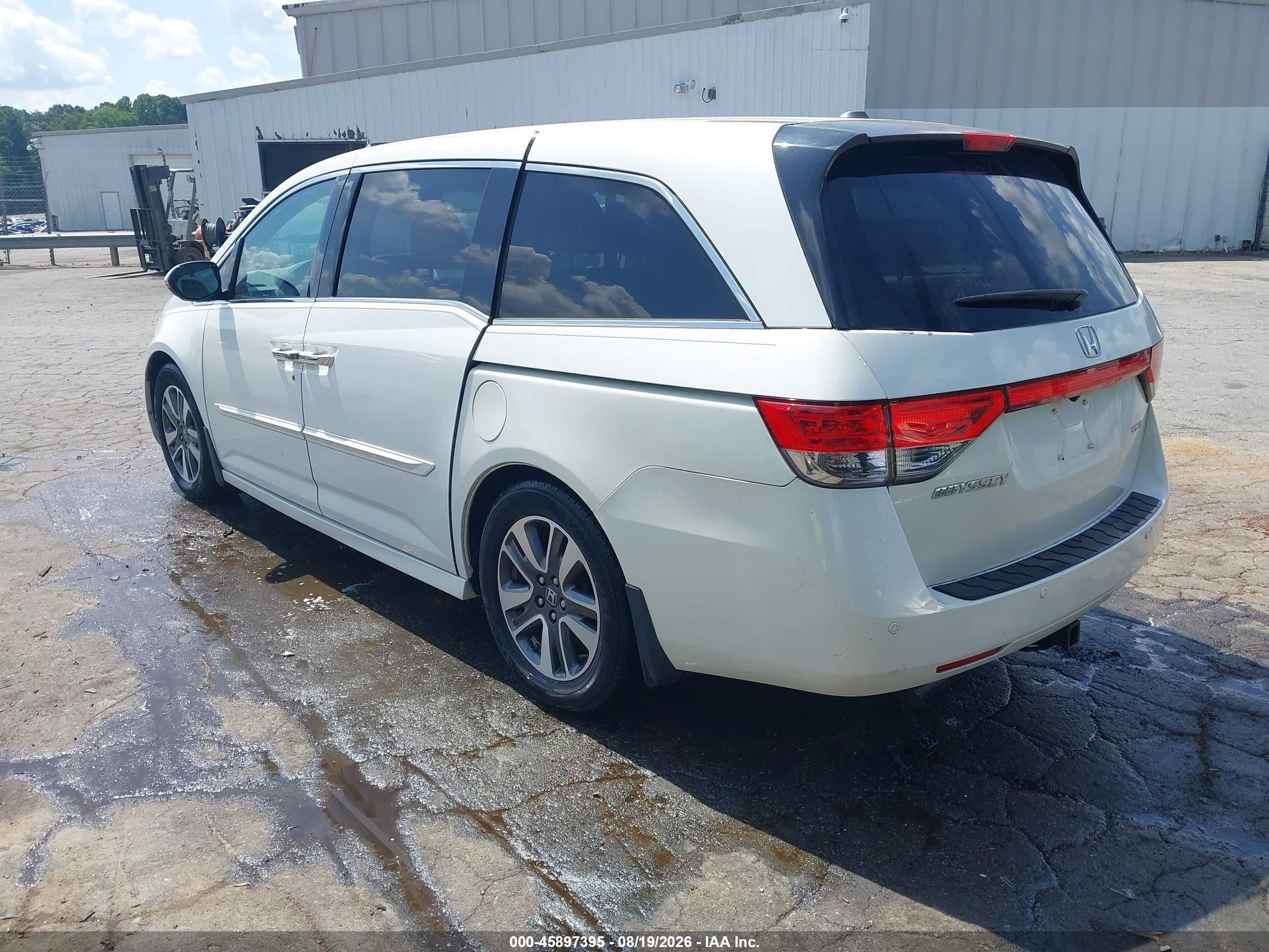 2015 Honda Odyssey Touring/touring Elite Белый vin: 5FNRL5H95FB049137