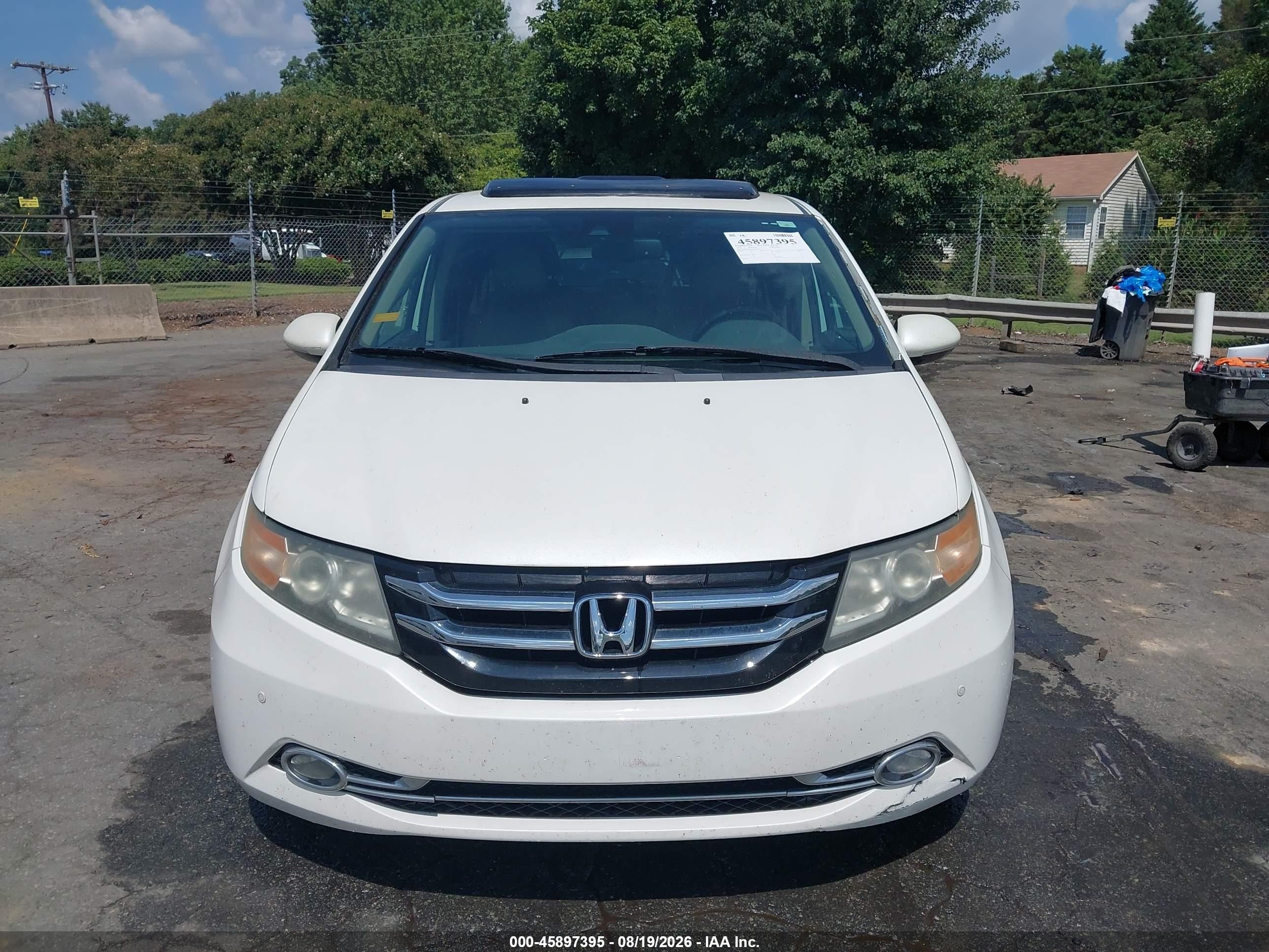 2015 Honda Odyssey Touring/touring Elite Белый vin: 5FNRL5H95FB049137