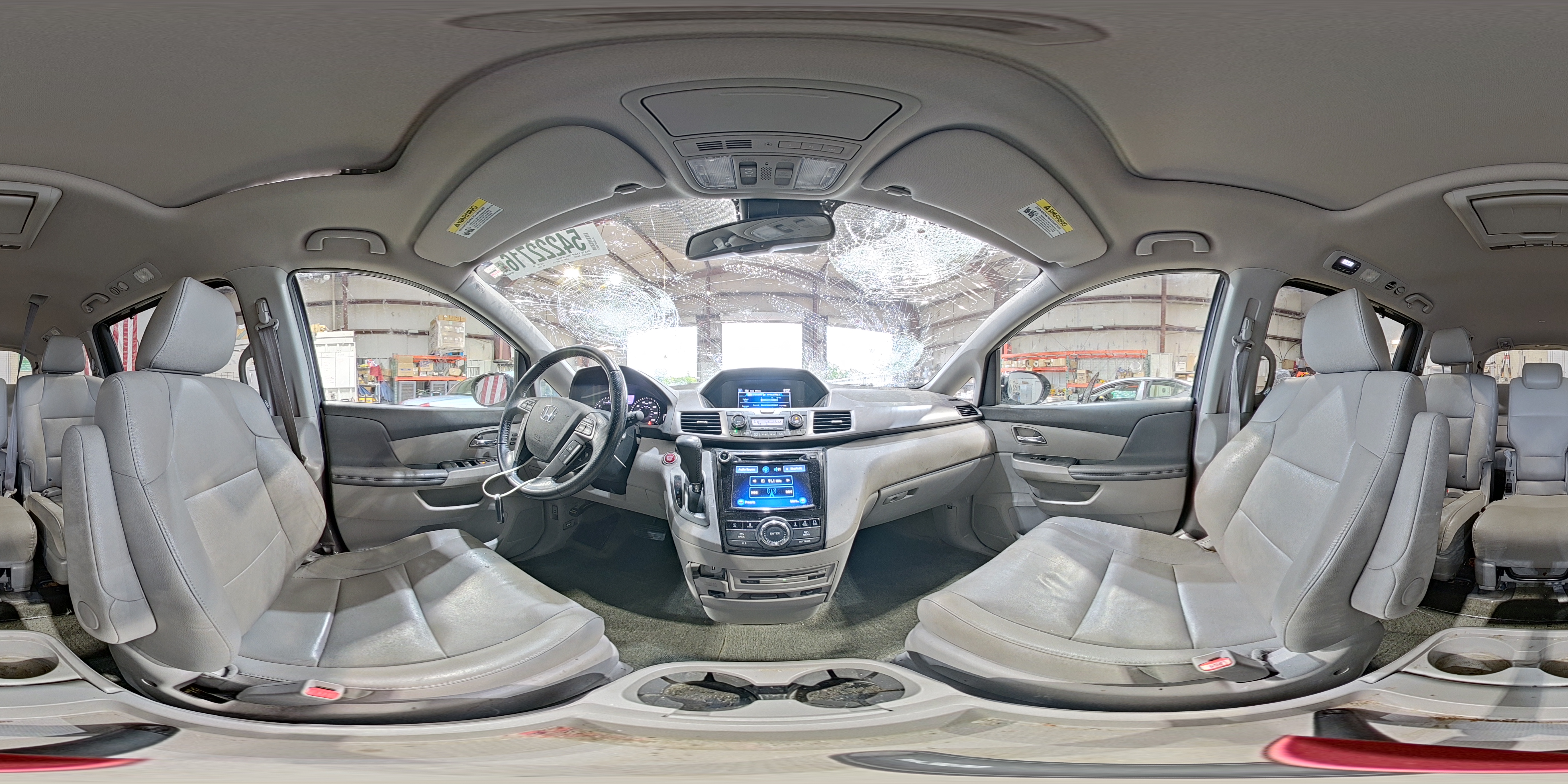 2015 Honda Odyssey Touring Gray vin: 5FNRL5H95FB115167
