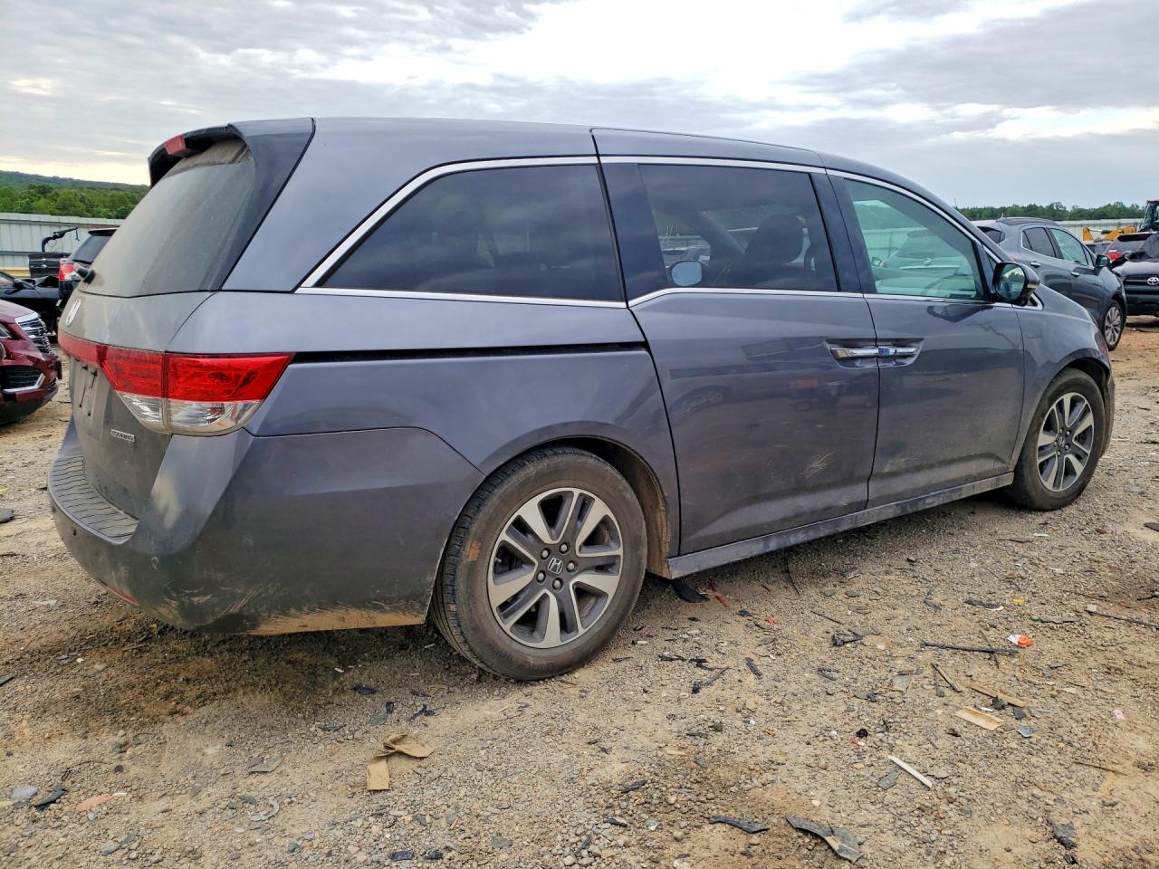 2015 Honda Odyssey Touring Gray vin: 5FNRL5H95FB122541