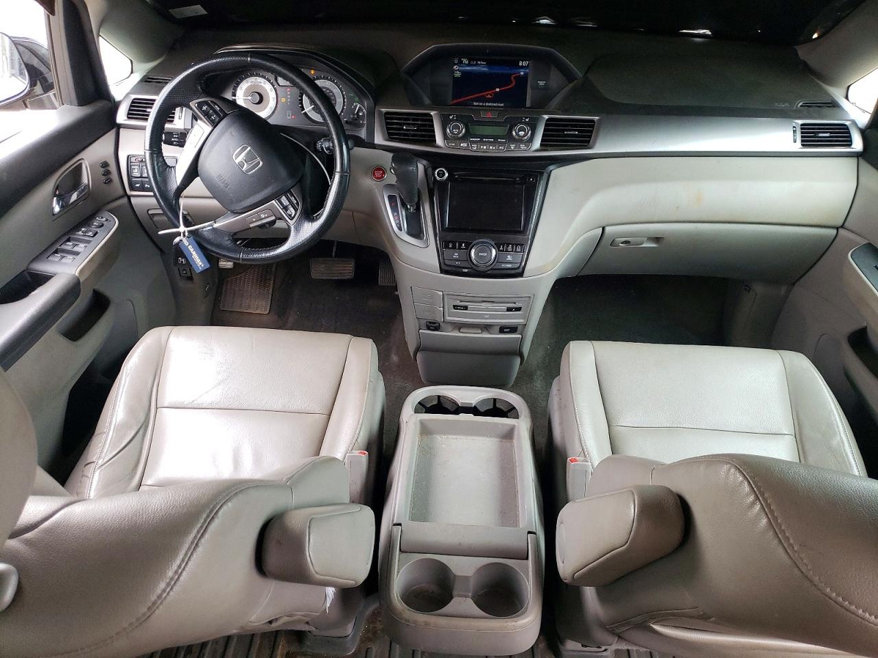 2015 Honda Odyssey Touring Gray vin: 5FNRL5H95FB122541