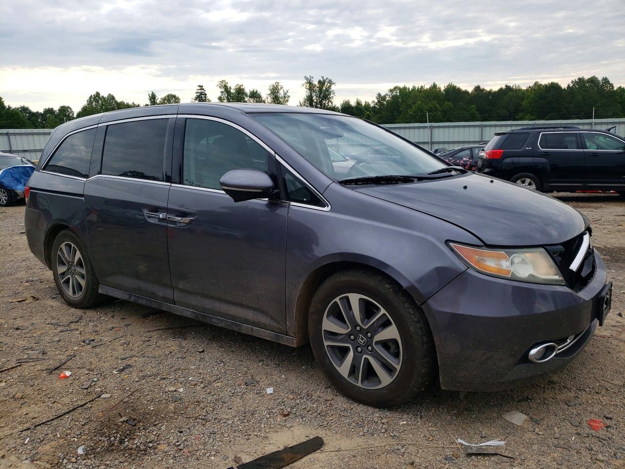 2015 Honda Odyssey Touring Gray vin: 5FNRL5H95FB122541