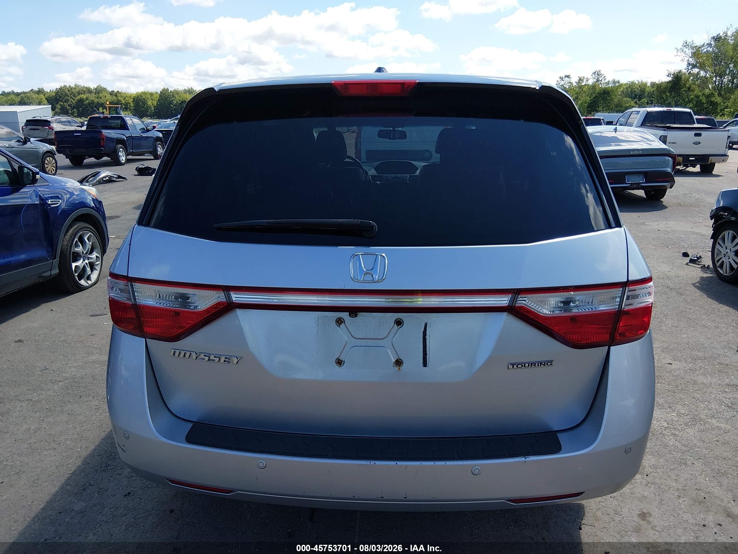 2011 Honda Odyssey Touring/touring Elite Silver vin: 5FNRL5H96BB005514
