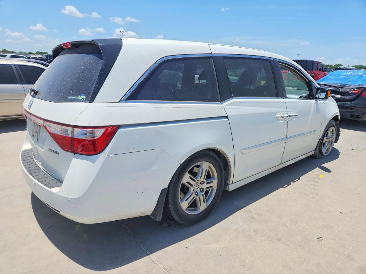 2011 Honda Odyssey Touring Белый vin: 5FNRL5H96BB040022