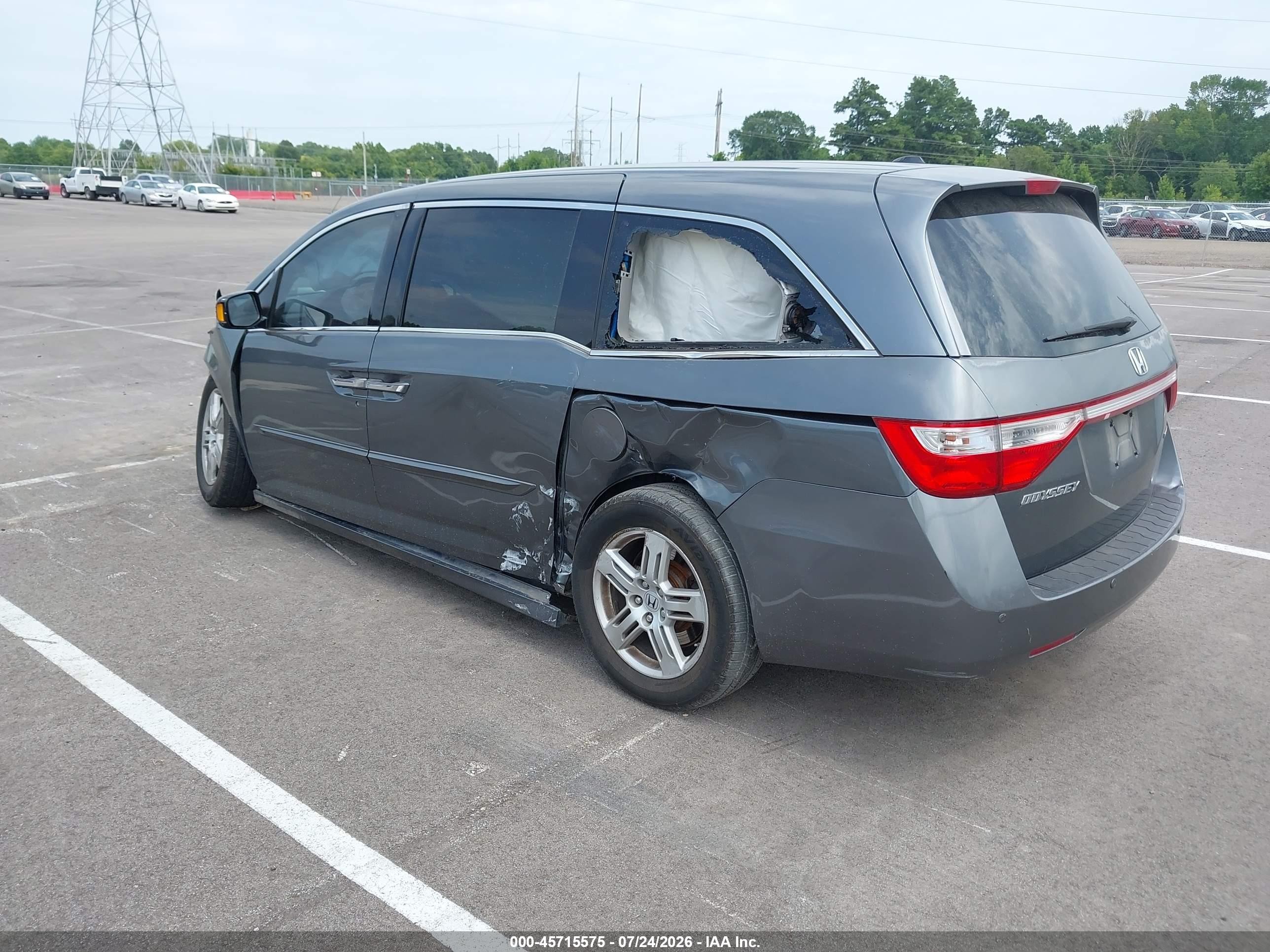 2011 Honda Odyssey Touring/touring Elite Gray vin: 5FNRL5H96BB047097