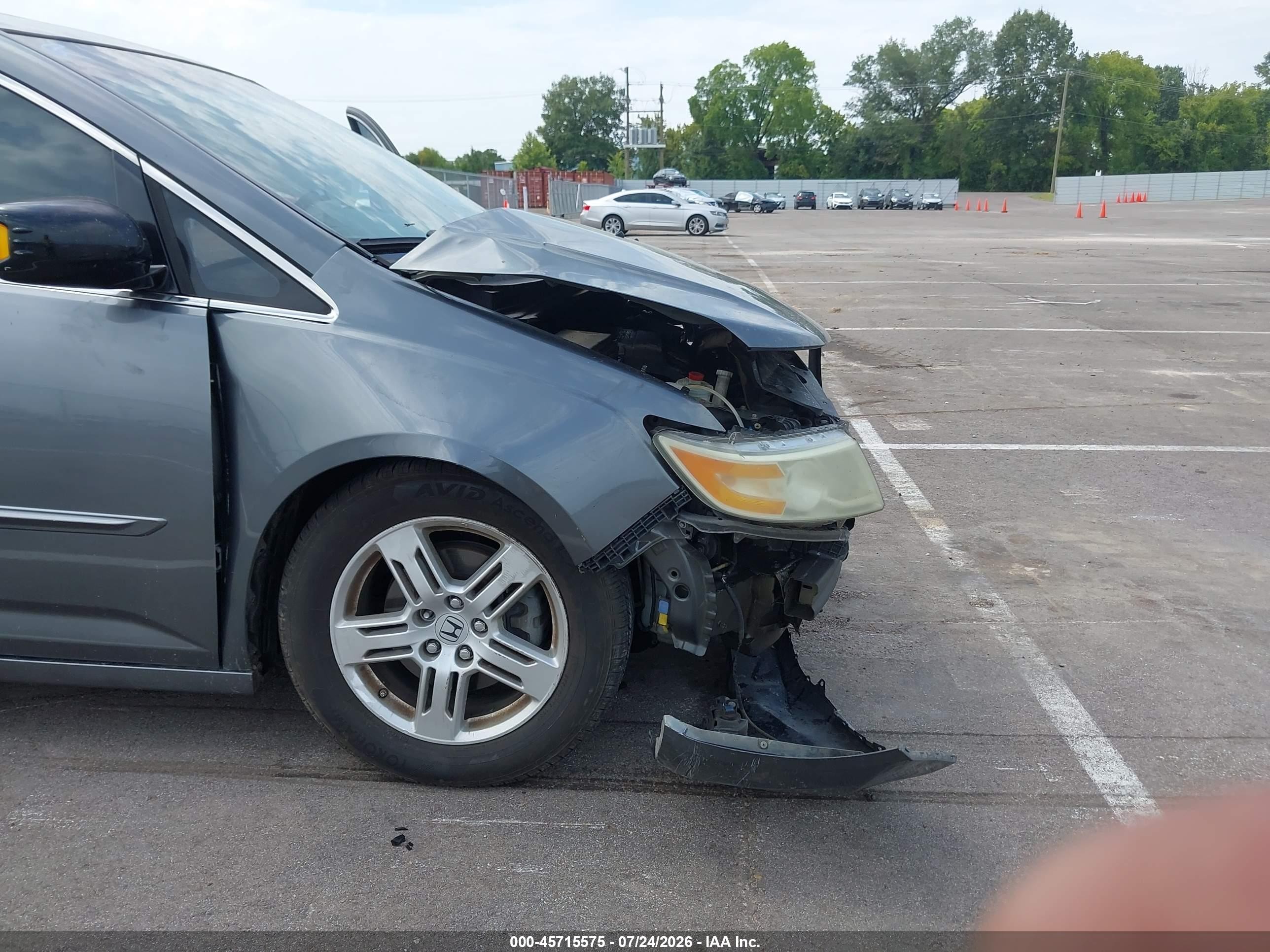2011 Honda Odyssey Touring/touring Elite Gray vin: 5FNRL5H96BB047097