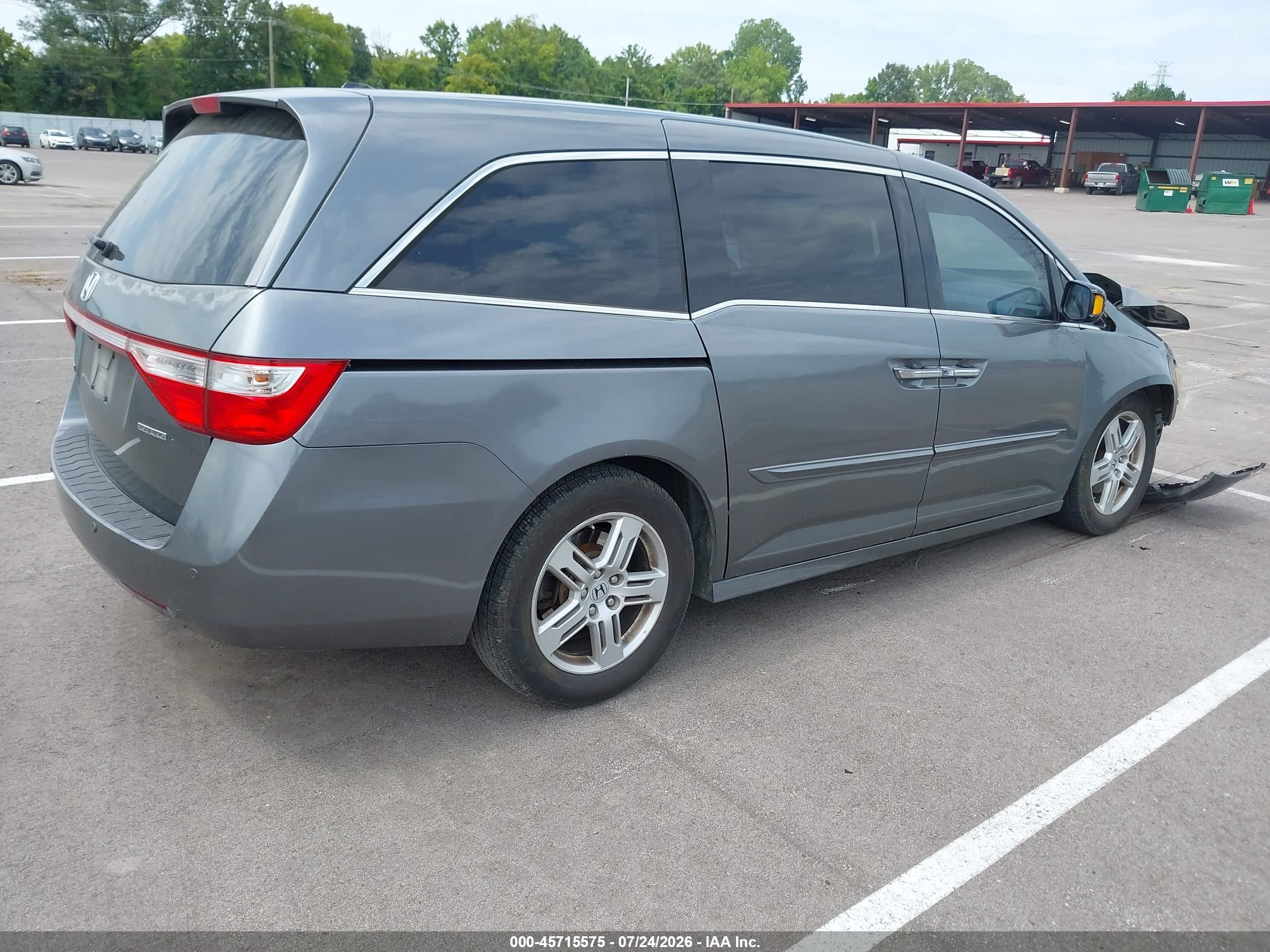 2011 Honda Odyssey Touring/touring Elite Gray vin: 5FNRL5H96BB047097