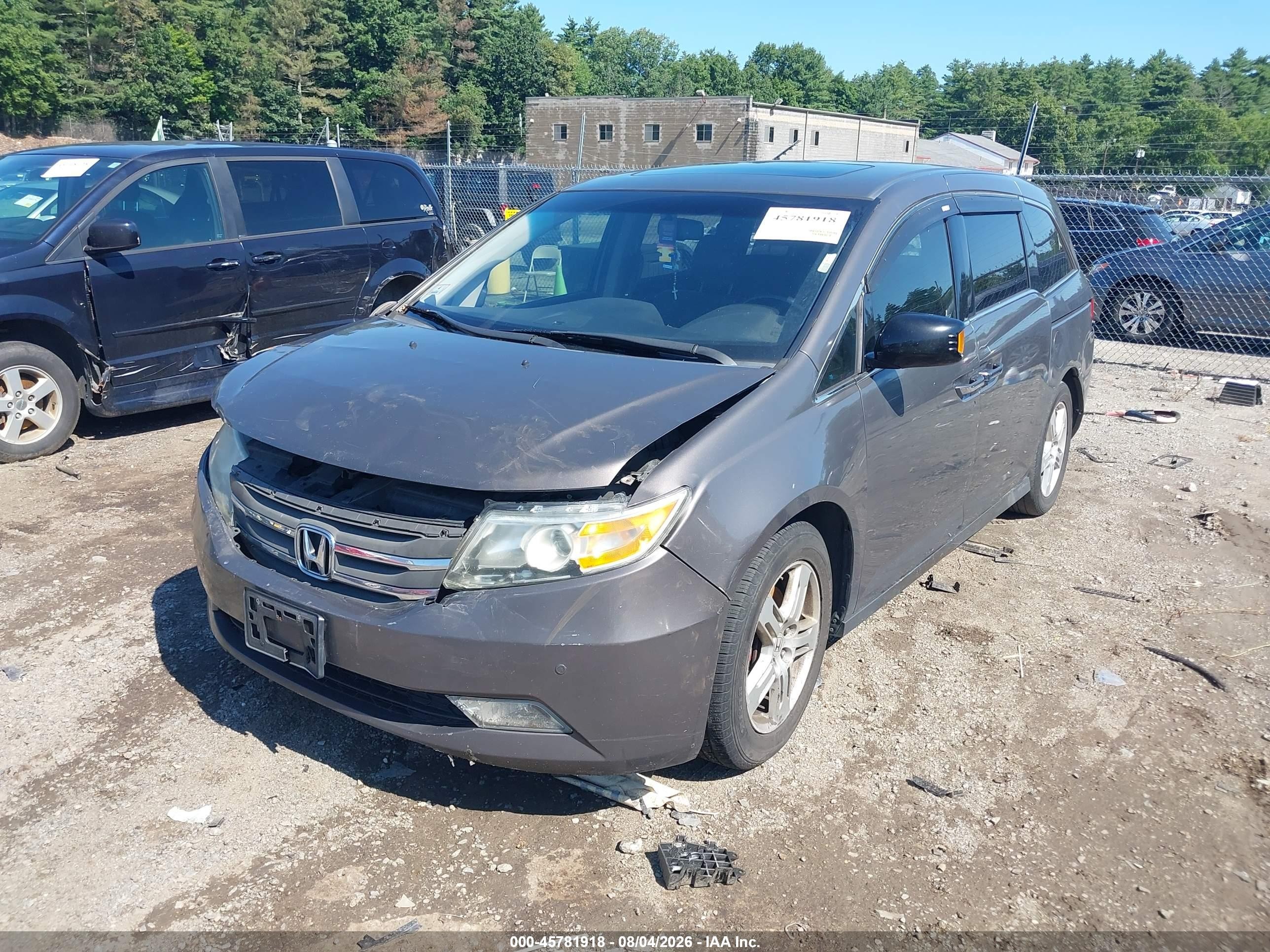 2011 Honda Odyssey Touring/touring Elite Серый vin: 5FNRL5H96BB079970