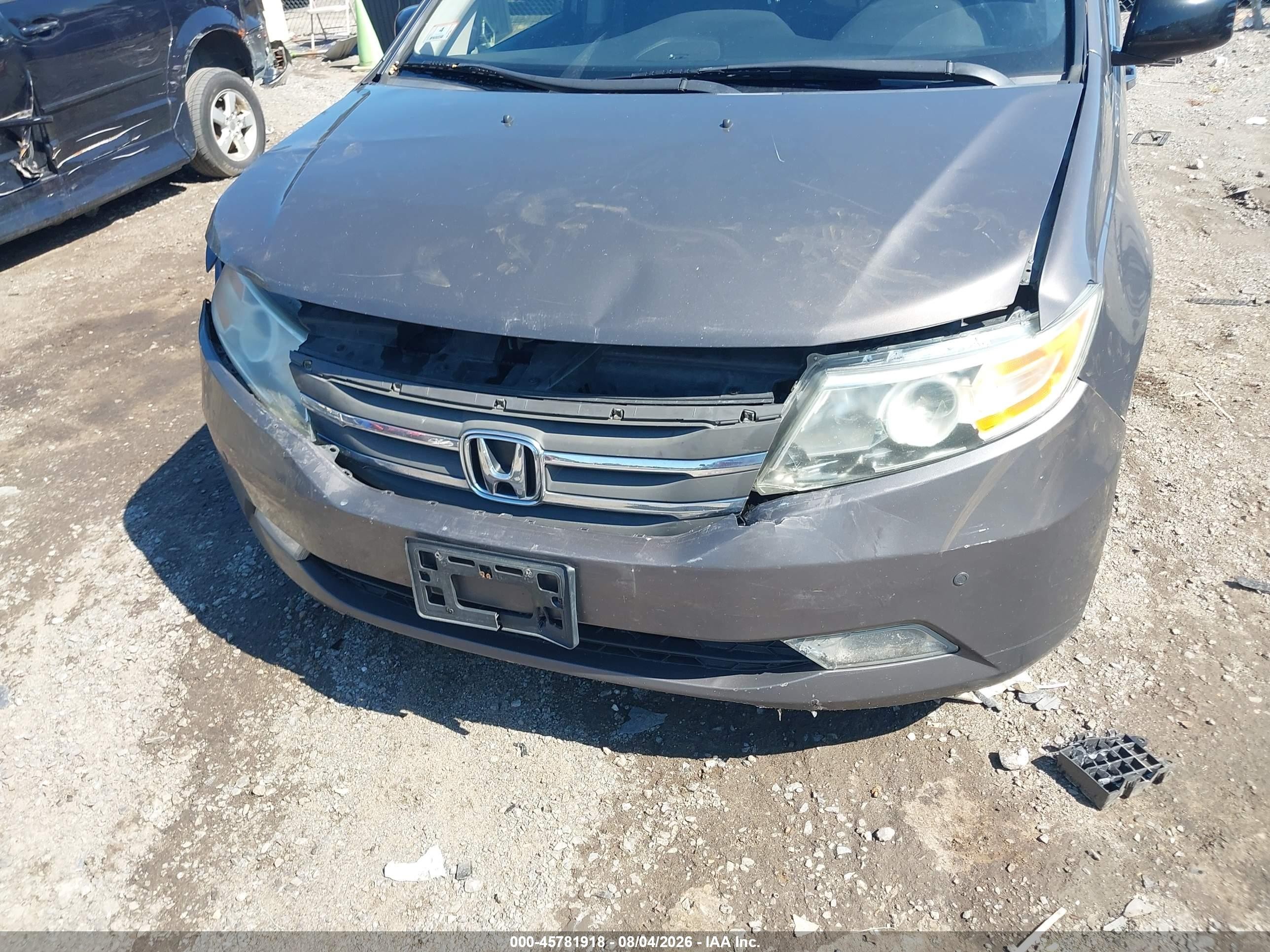 2011 Honda Odyssey Touring/touring Elite Серый vin: 5FNRL5H96BB079970
