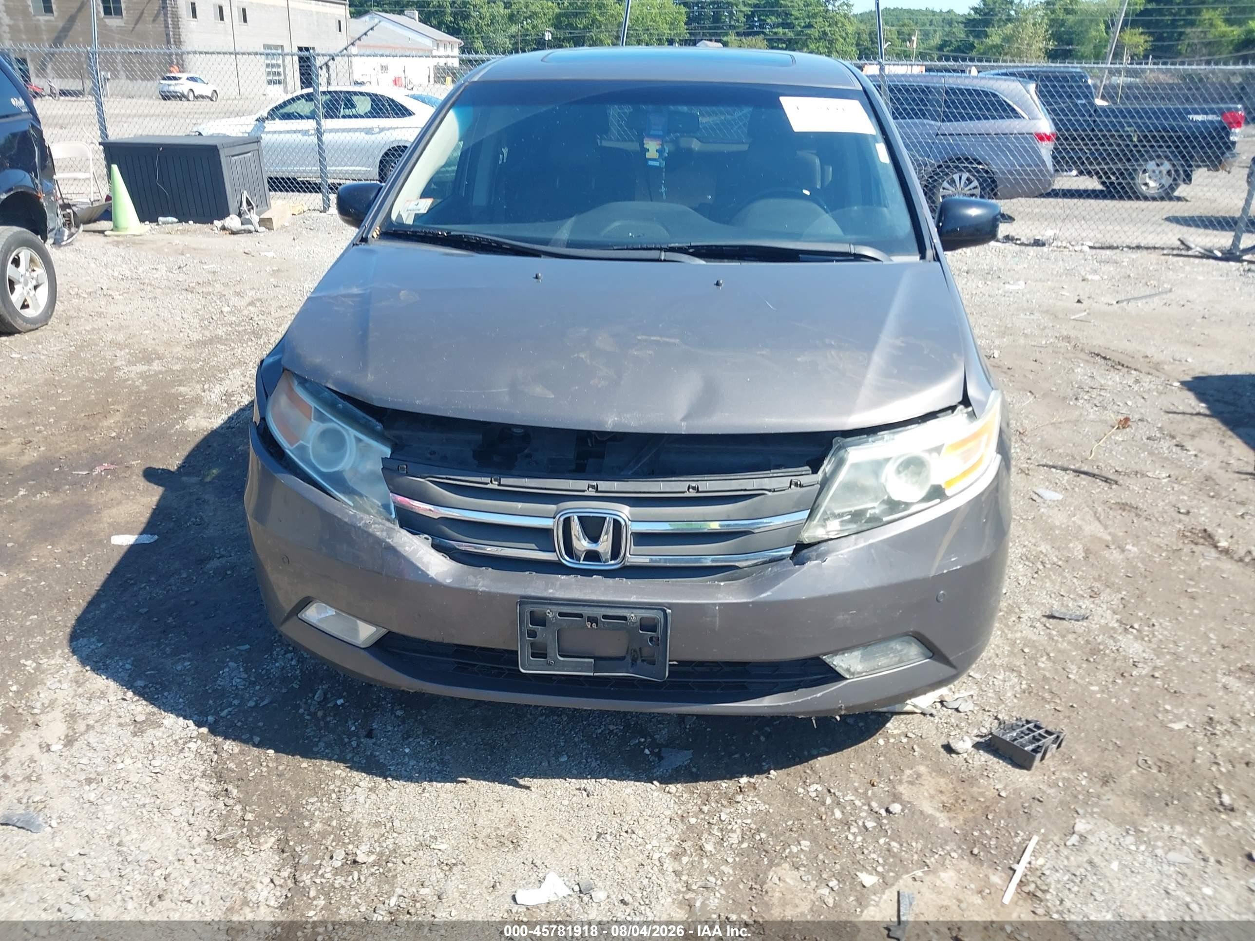 2011 Honda Odyssey Touring/touring Elite Серый vin: 5FNRL5H96BB079970