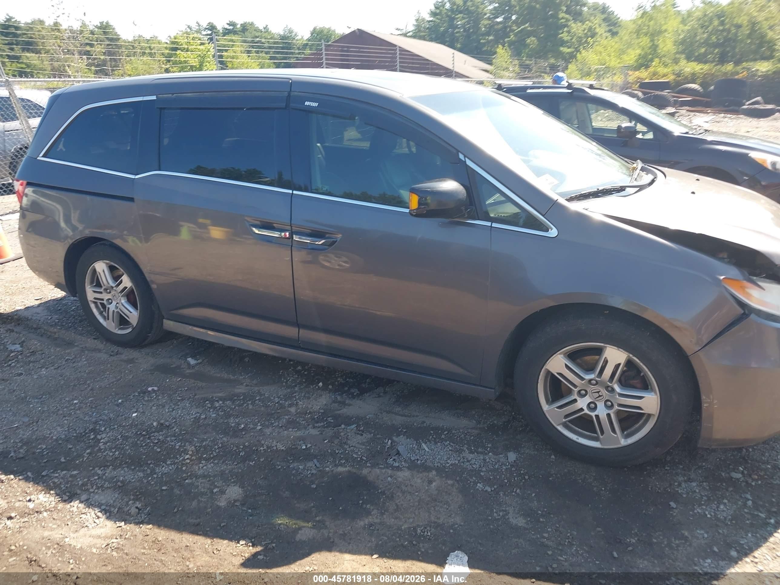 2011 Honda Odyssey Touring/touring Elite Серый vin: 5FNRL5H96BB079970