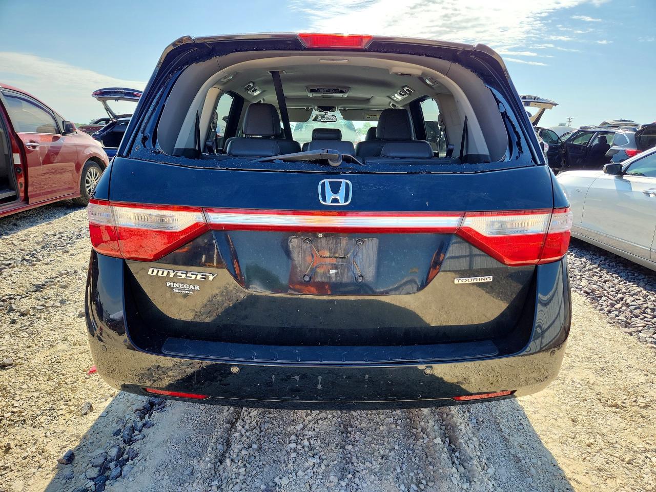 2012 Honda Odyssey Touring Black vin: 5FNRL5H96CB010228