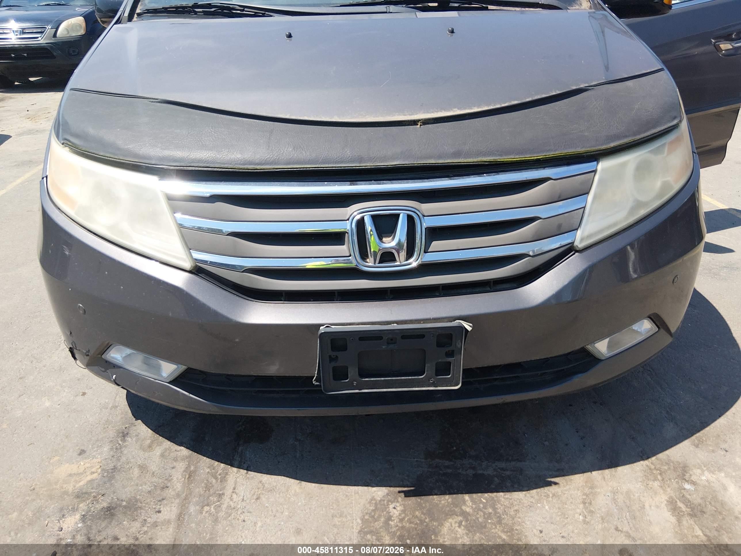 2012 Honda Odyssey Touring/touring Elite Gray vin: 5FNRL5H96CB014103