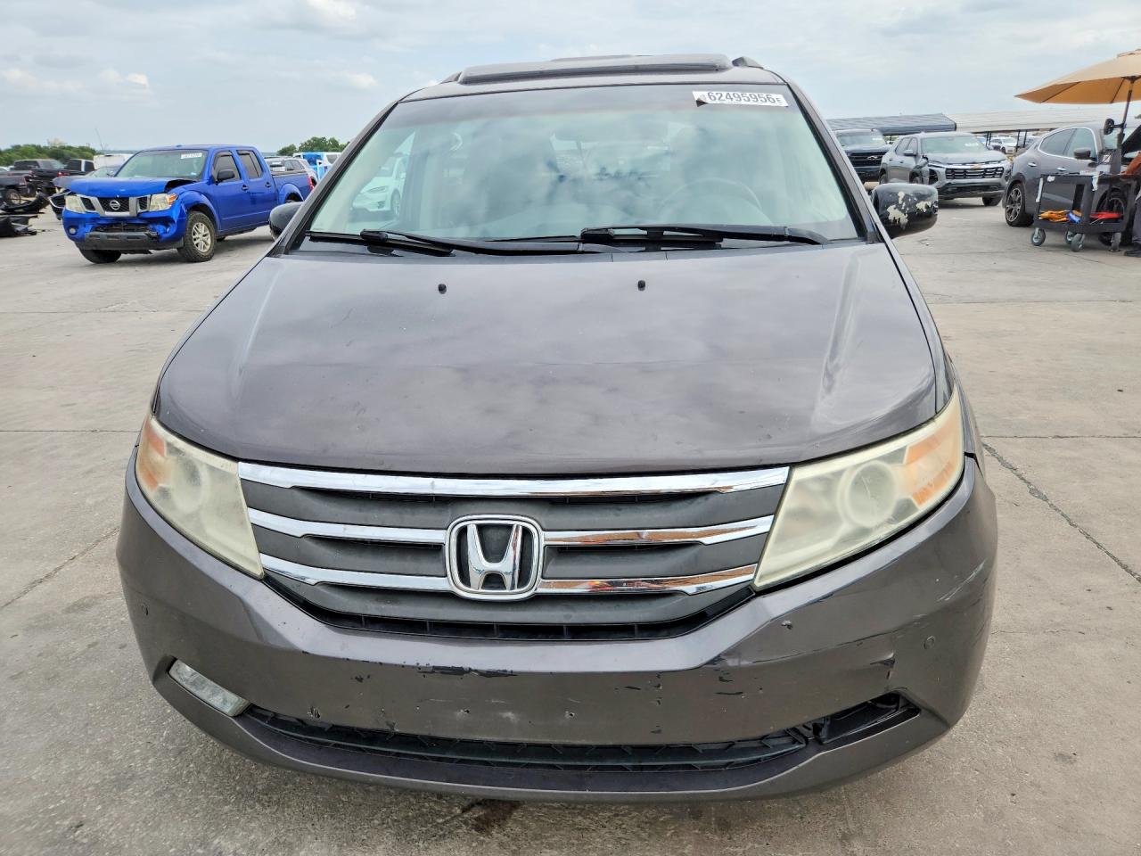 2012 Honda Odyssey Touring Gray vin: 5FNRL5H96CB036263