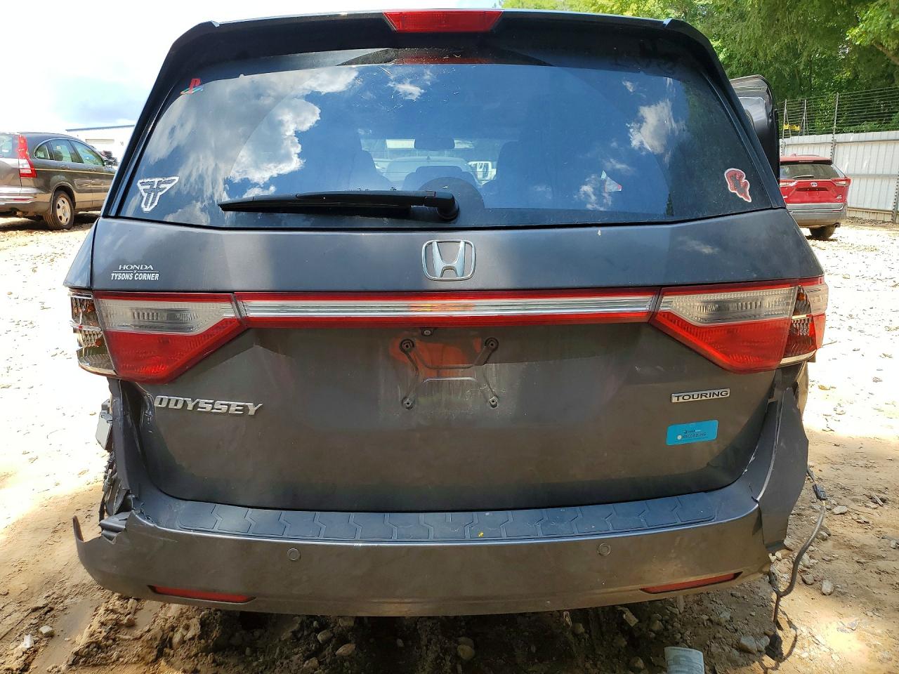 2012 Honda Odyssey Touring Gray vin: 5FNRL5H96CB054486