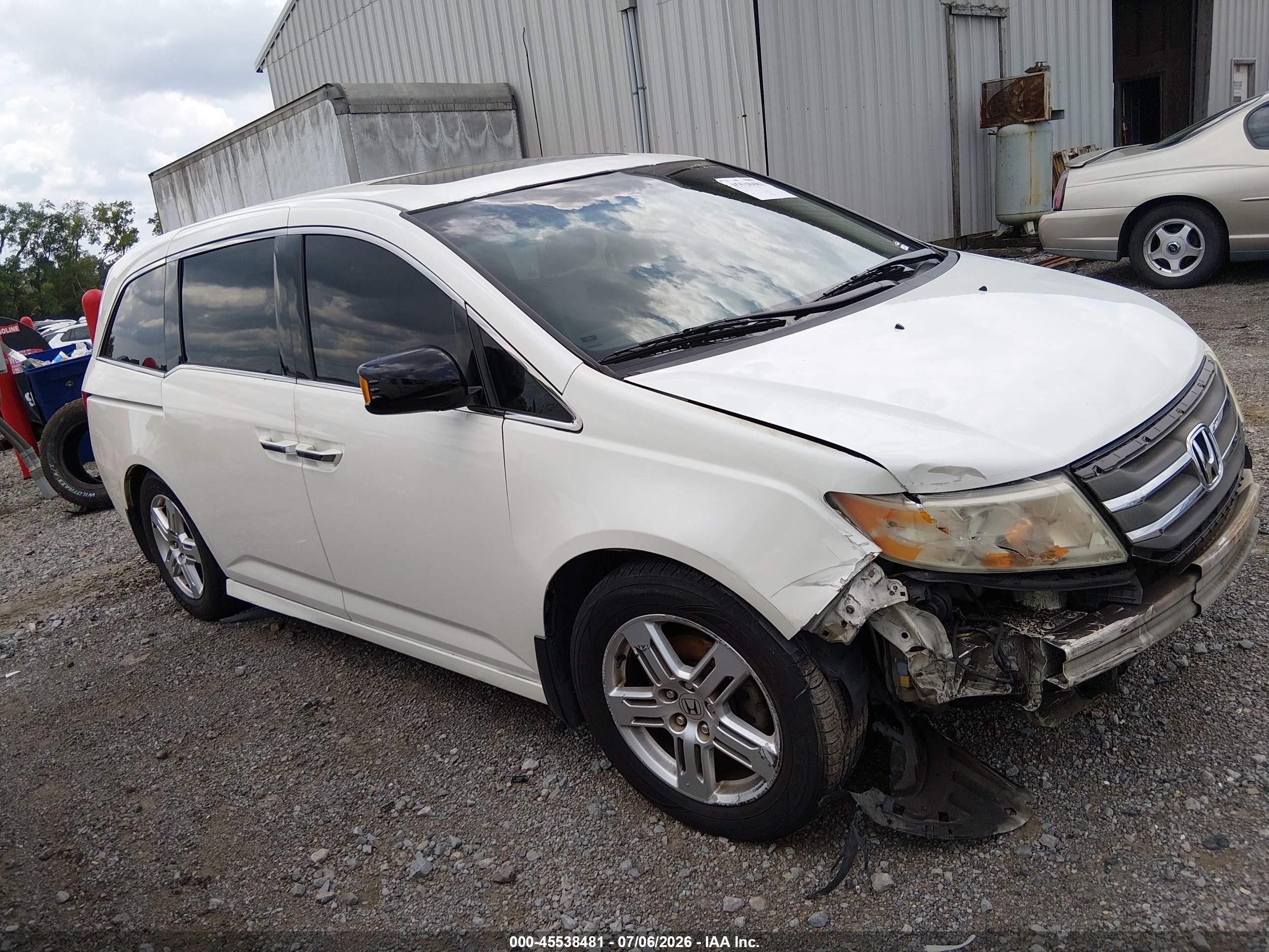 2012 Honda Odyssey Touring/touring Elite Белый vin: 5FNRL5H96CB063818
