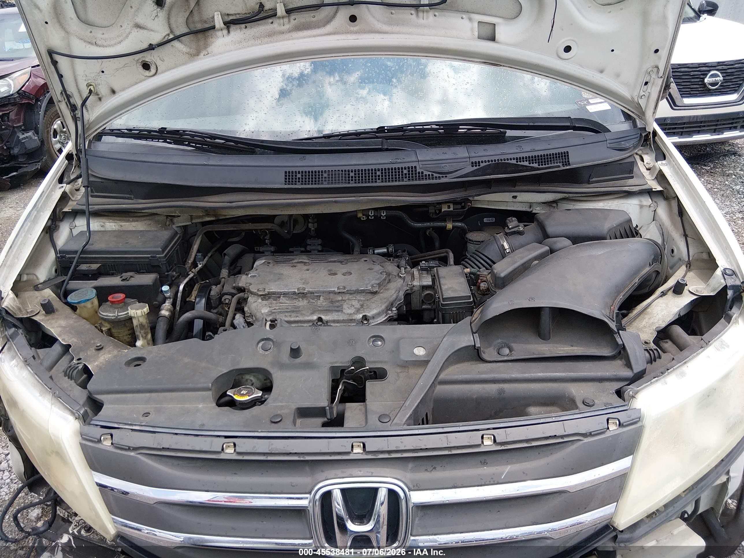 2012 Honda Odyssey Touring/touring Elite Белый vin: 5FNRL5H96CB063818