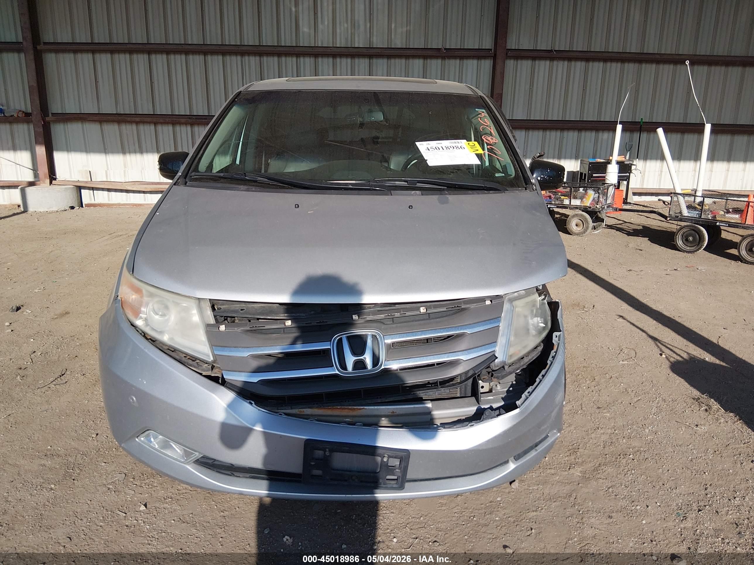 2012 Honda Odyssey Touring/touring Elite Silver vin: 5FNRL5H96CB092087