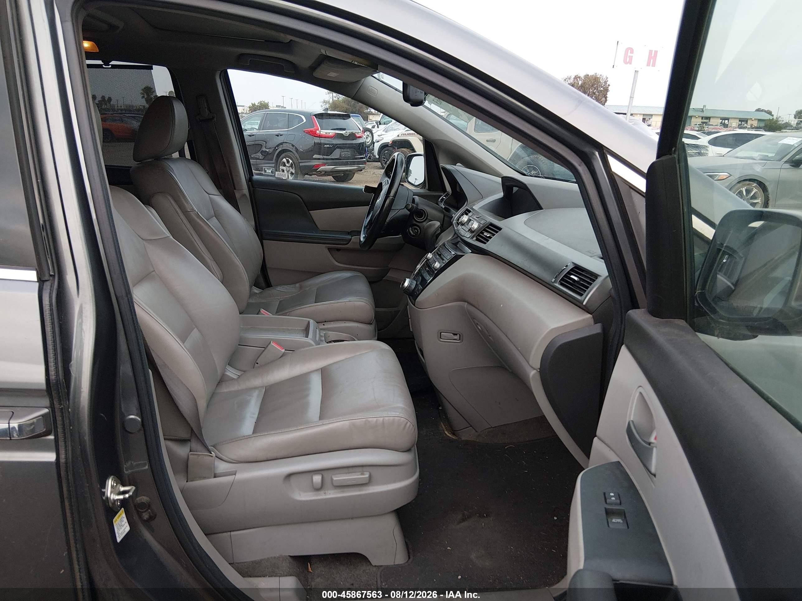 2012 Honda Odyssey Touring/touring Elite Gray vin: 5FNRL5H96CB103928