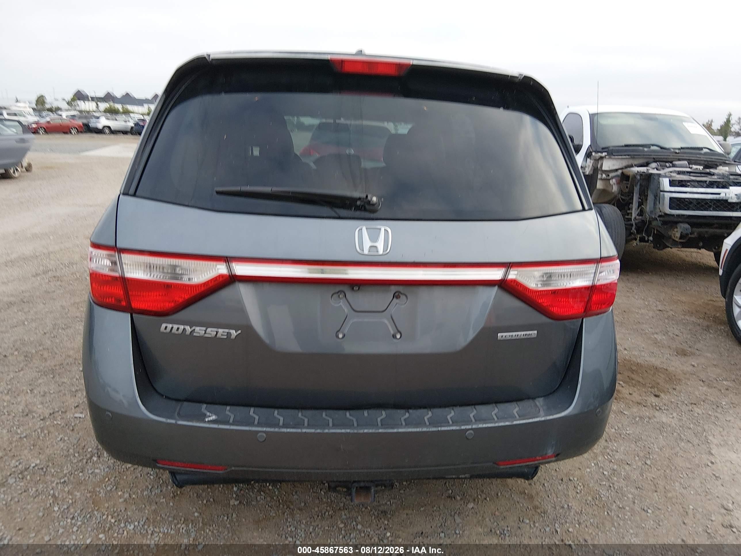 2012 Honda Odyssey Touring/touring Elite Gray vin: 5FNRL5H96CB103928