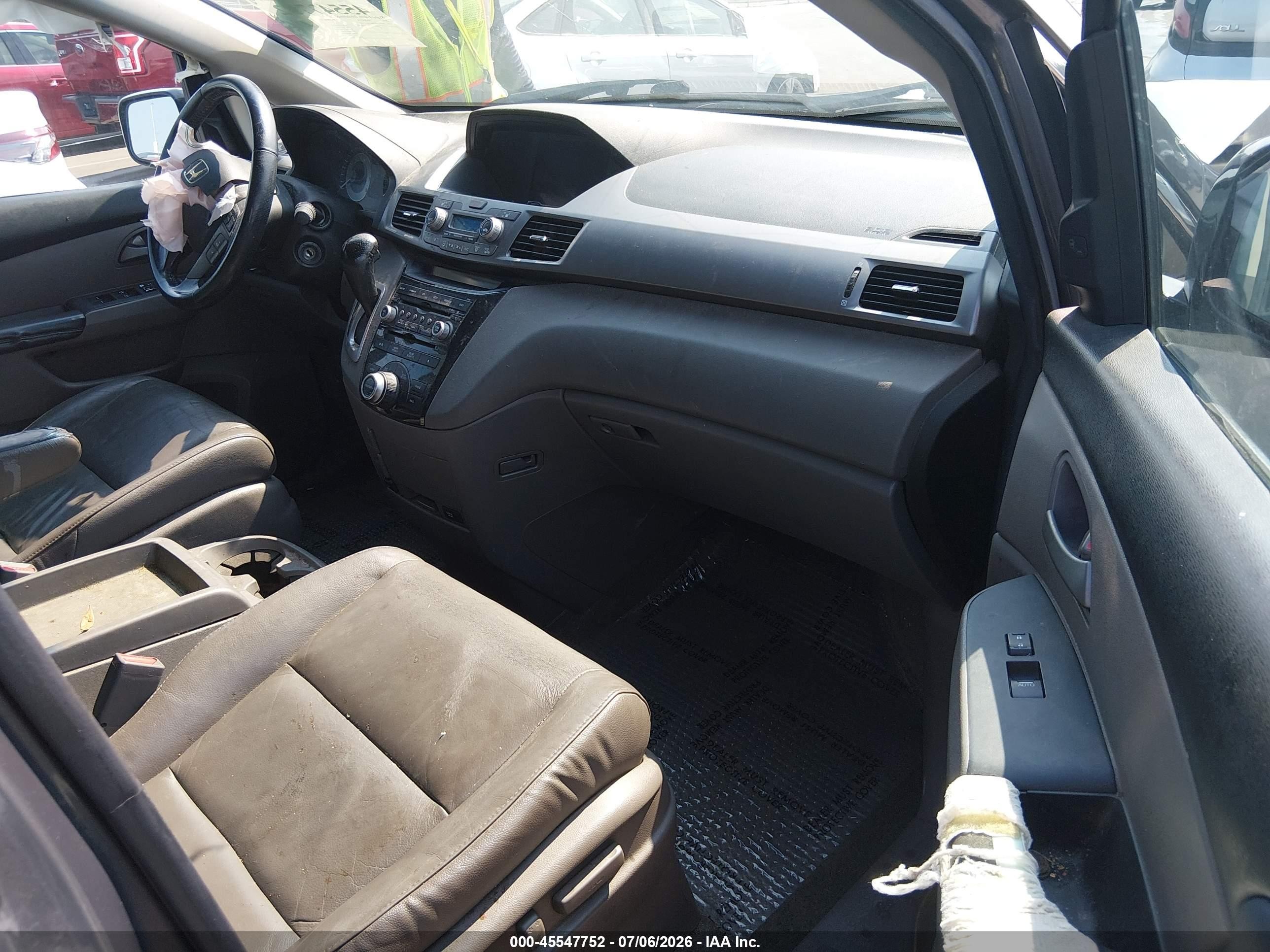 2012 Honda Odyssey Touring/touring Elite Gray vin: 5FNRL5H96CB133432