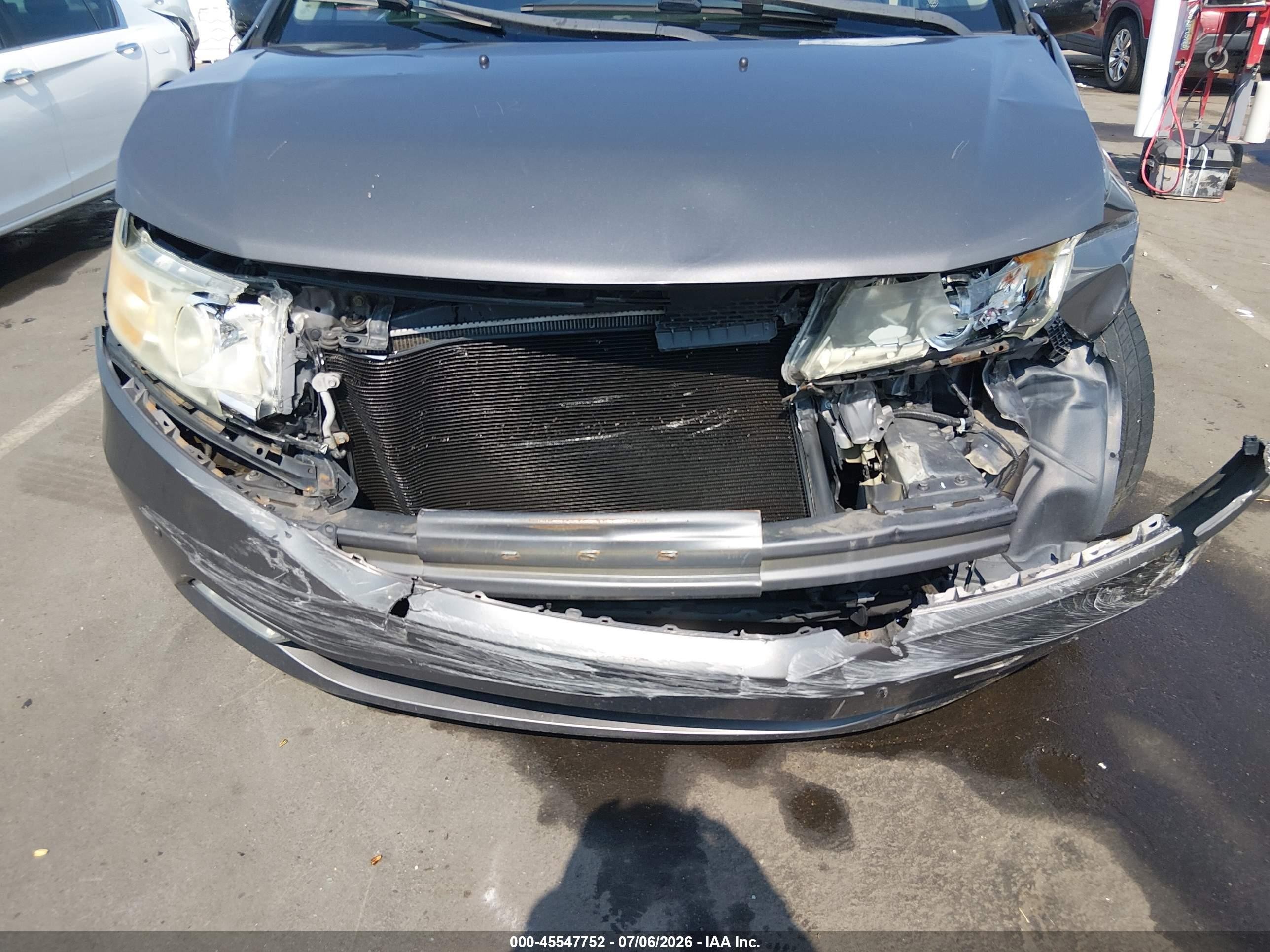 2012 Honda Odyssey Touring/touring Elite Gray vin: 5FNRL5H96CB133432