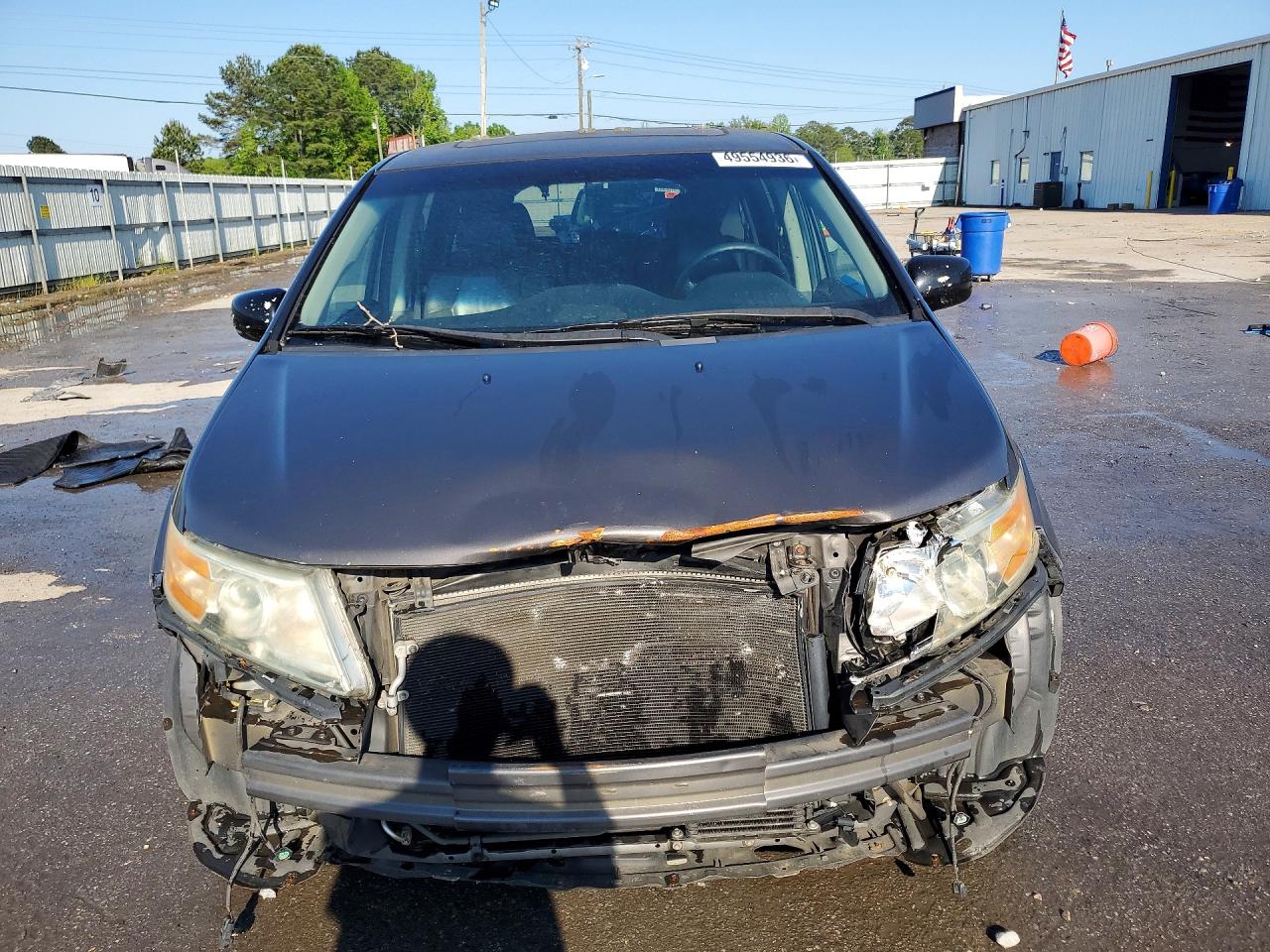 2013 Honda Odyssey Touring Gray vin: 5FNRL5H96DB002115