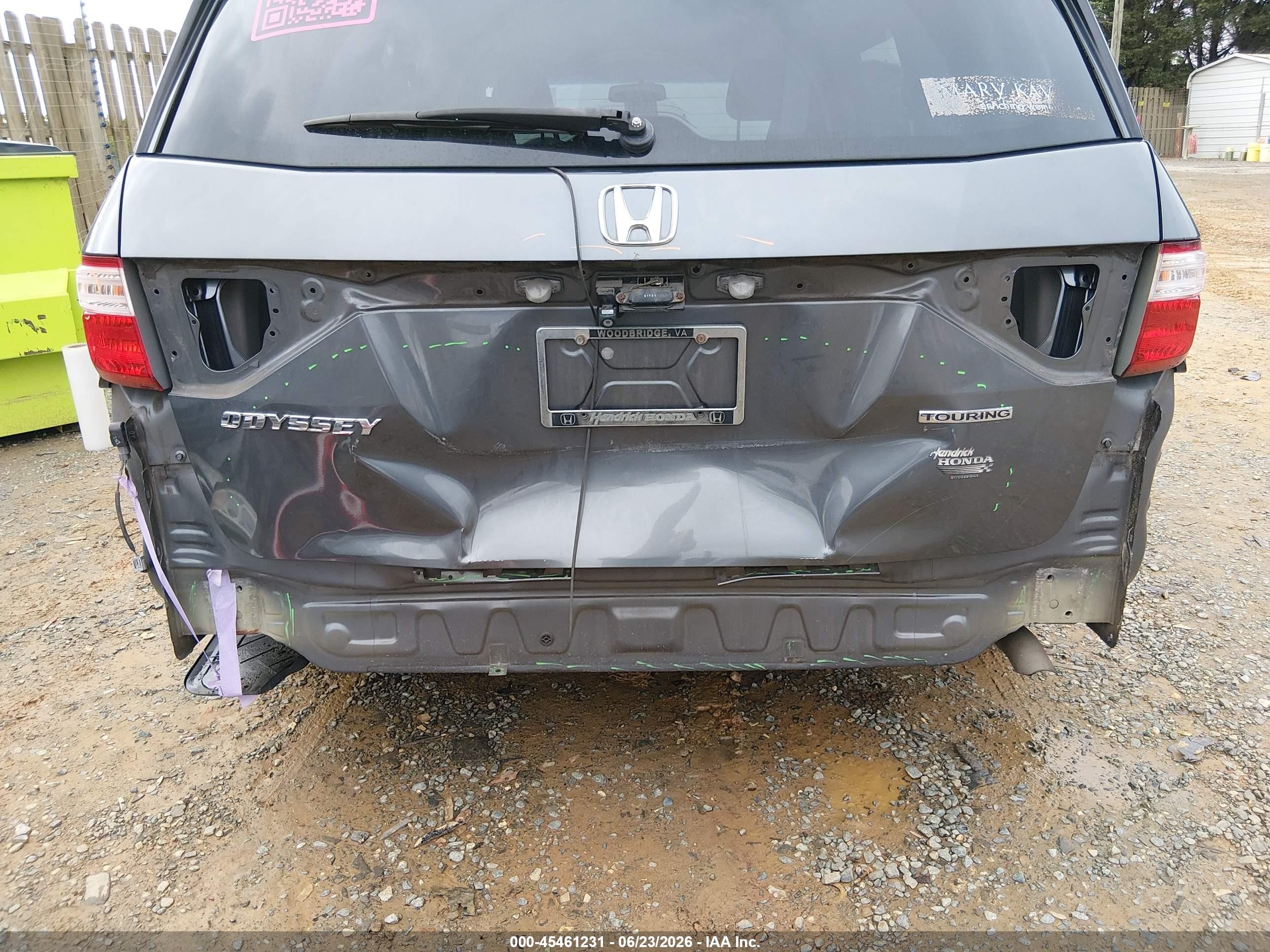 2013 Honda Odyssey Touring/touring Elite Gray vin: 5FNRL5H96DB006956