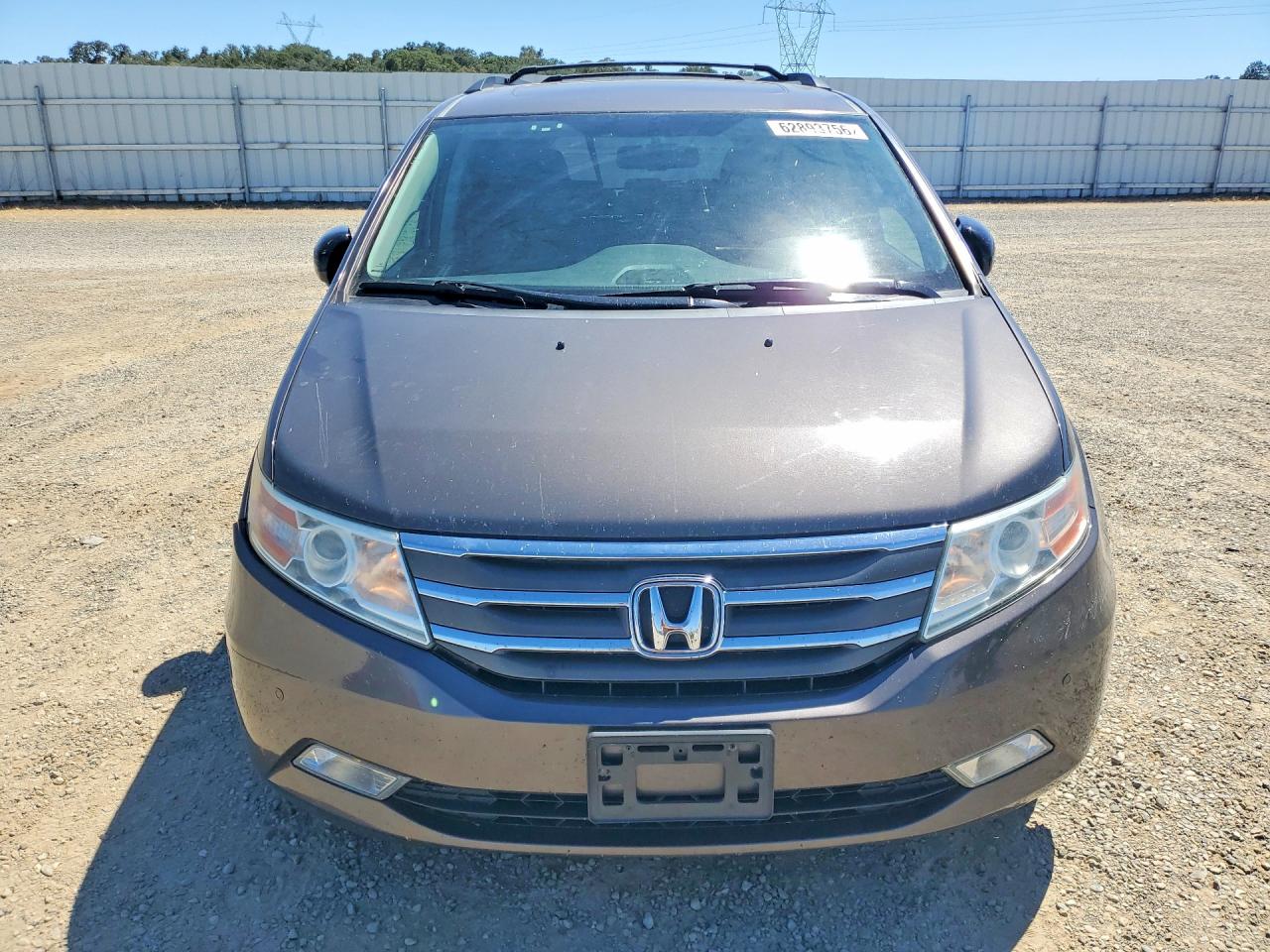 2013 Honda Odyssey Touring Gray vin: 5FNRL5H96DB052447