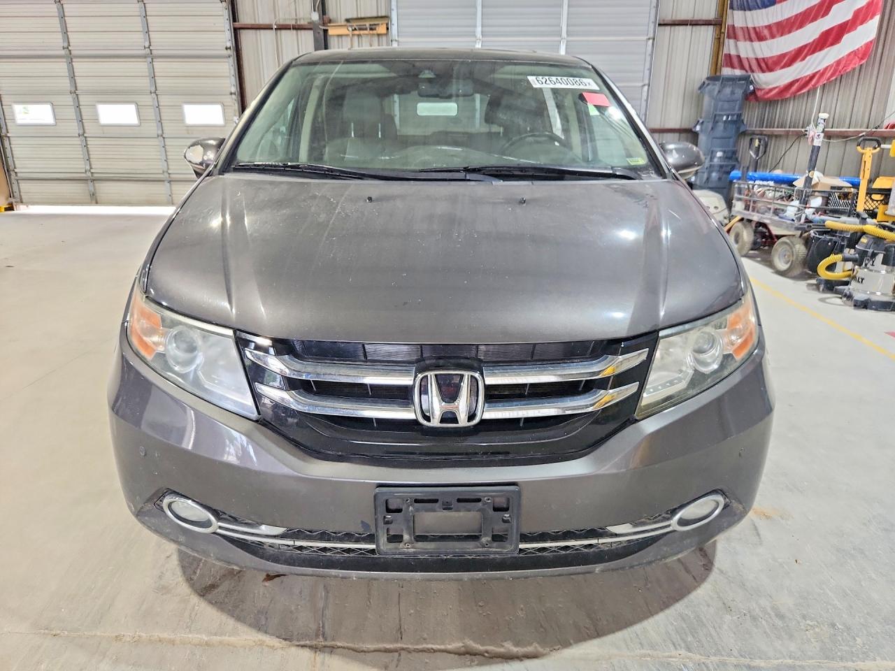 2014 Honda Odyssey Touring Gray vin: 5FNRL5H96EB018459