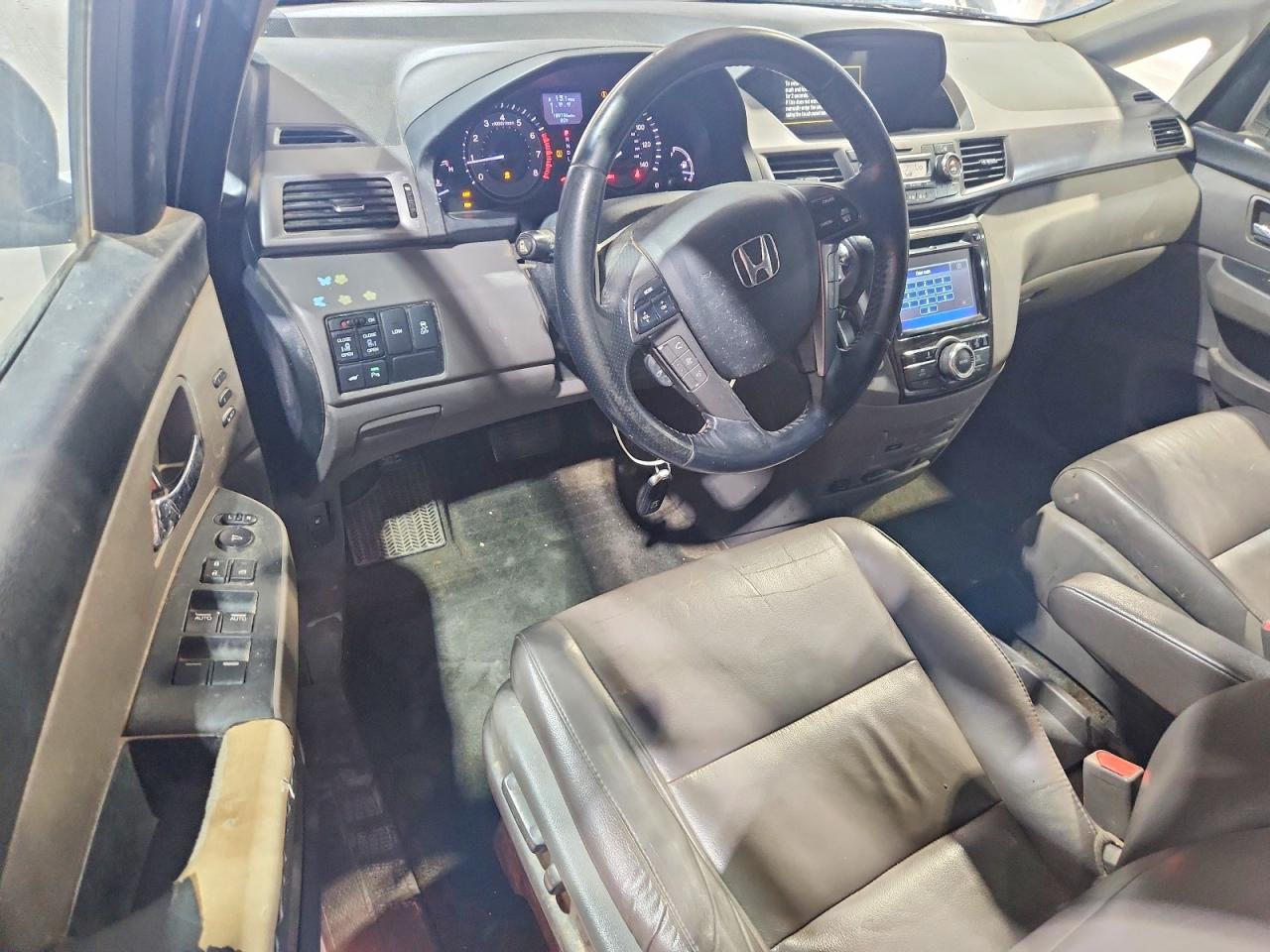 2014 Honda Odyssey Touring Gray vin: 5FNRL5H96EB018459
