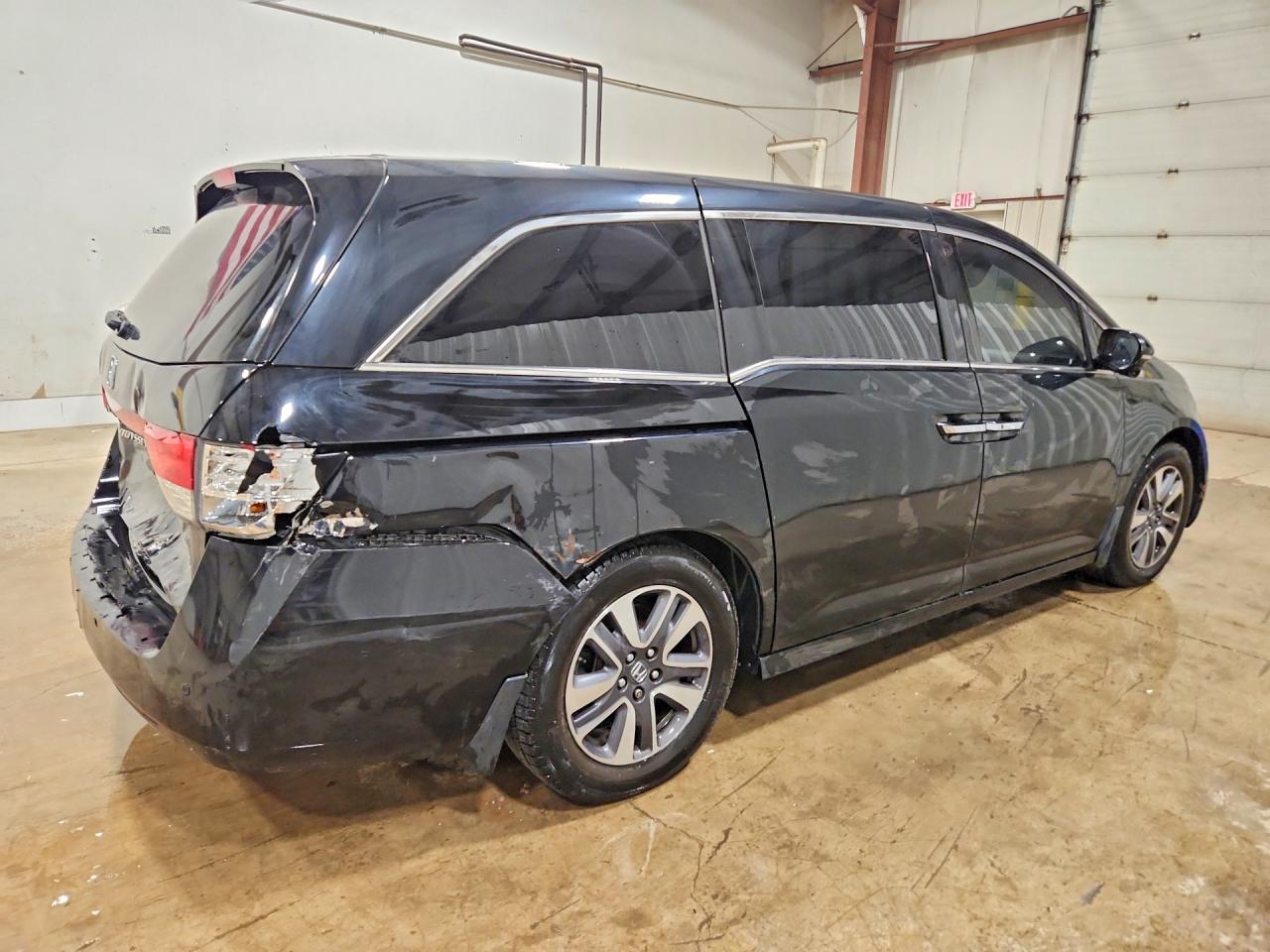 2014 Honda Odyssey Touring Black vin: 5FNRL5H96EB042888
