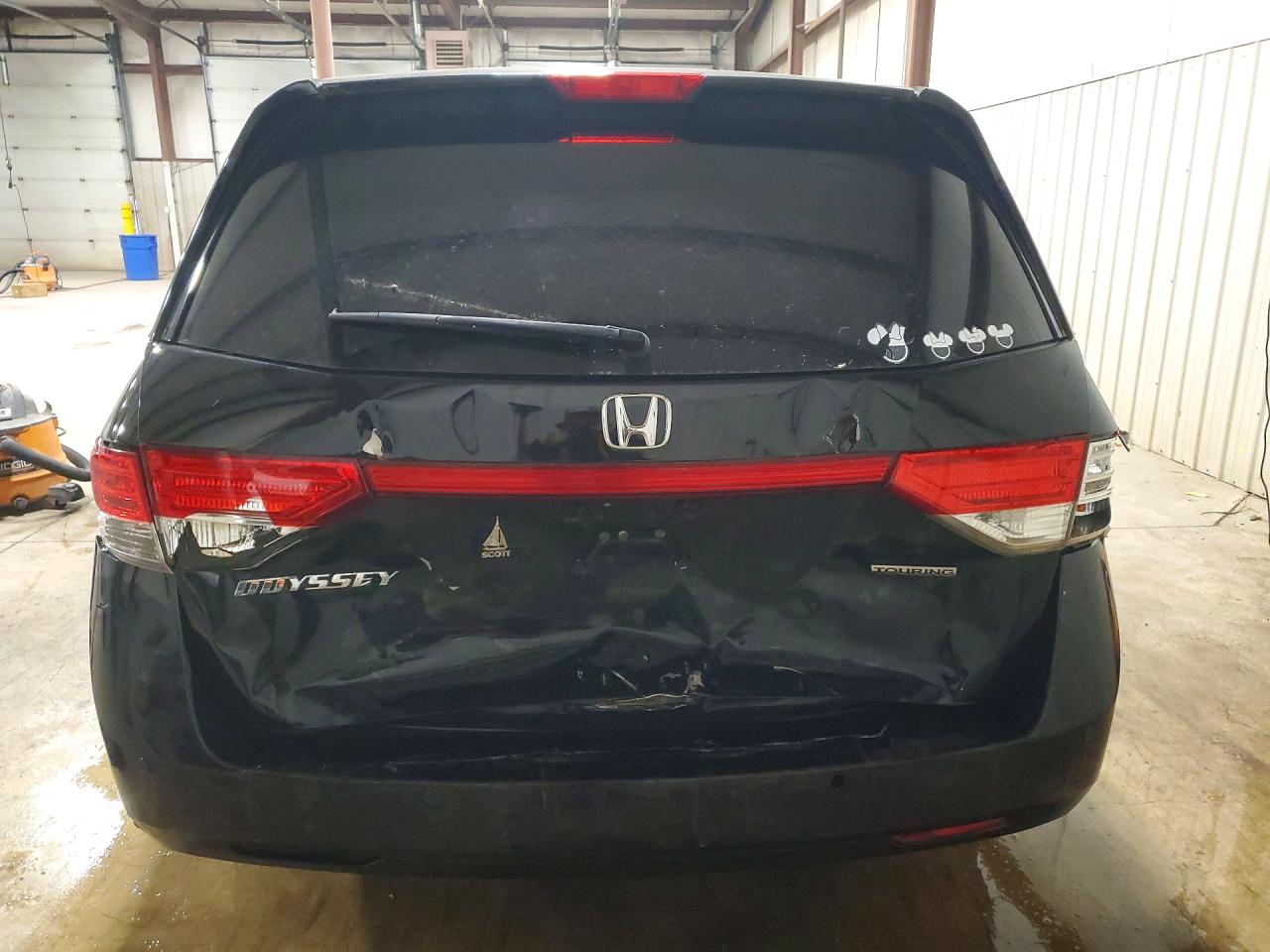 2014 Honda Odyssey Touring Black vin: 5FNRL5H96EB042888