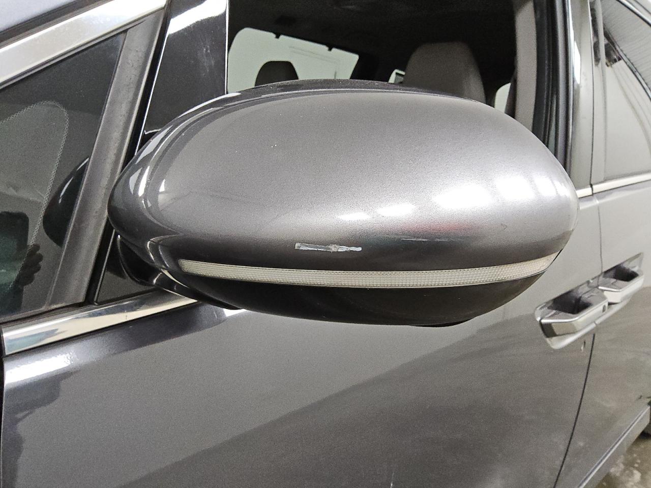 2014 Honda Odyssey Touring Blue vin: 5FNRL5H96EB070772 Damage: Left Mirror, Heavy Scratch, 1 To 2 Inches