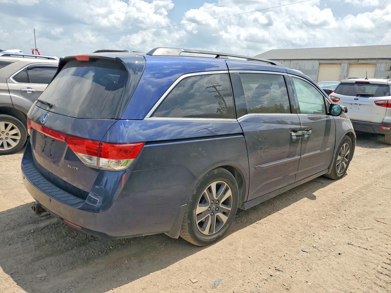 2014 Honda Odyssey Touring Синий vin: 5FNRL5H96EB080055