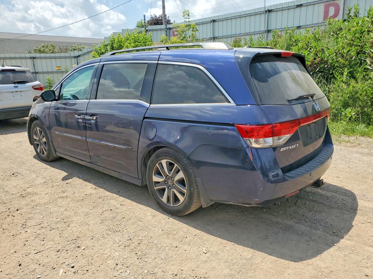 2014 Honda Odyssey Touring Синий vin: 5FNRL5H96EB080055