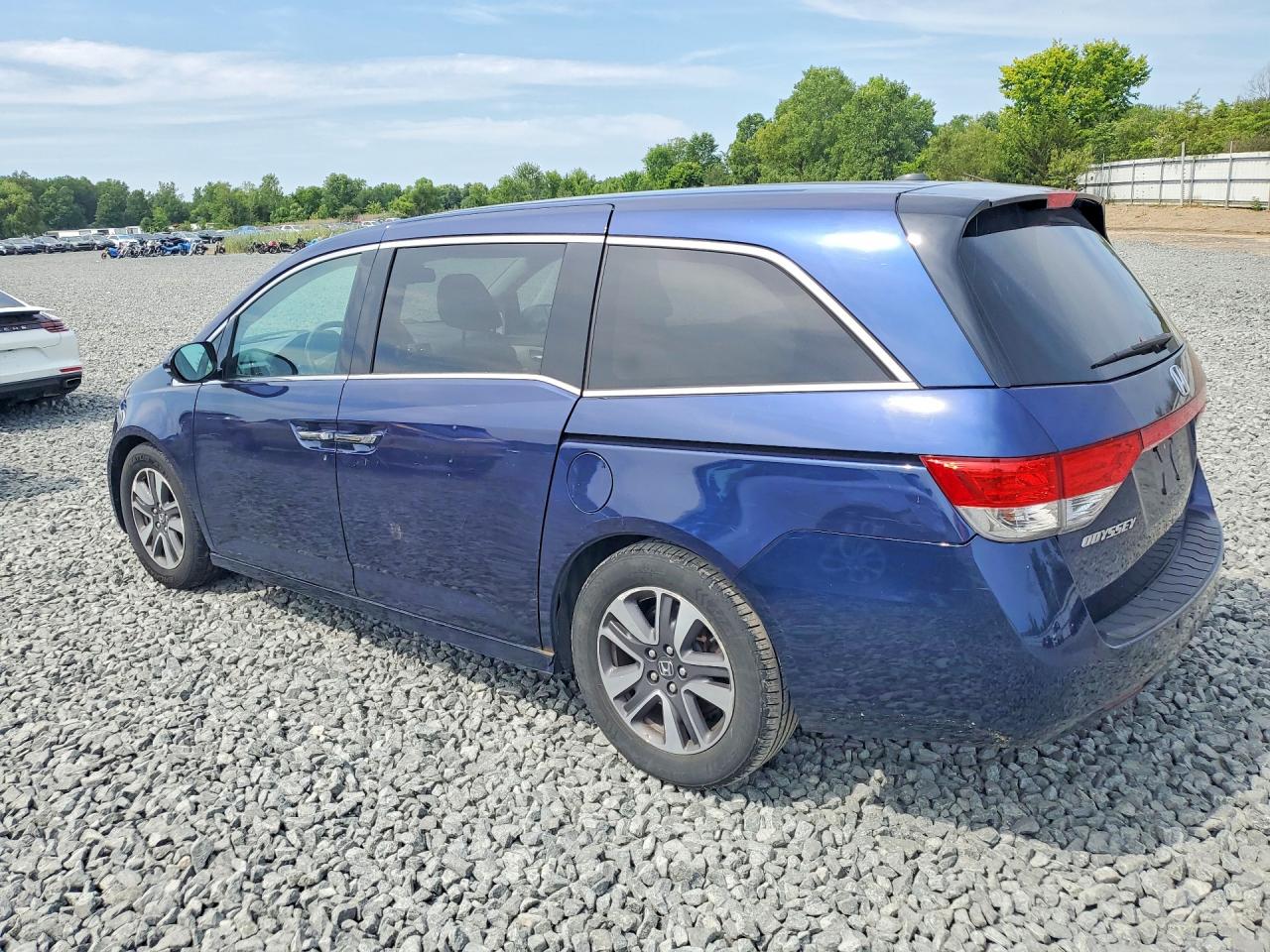 2014 Honda Odyssey Touring Blue vin: 5FNRL5H96EB088740