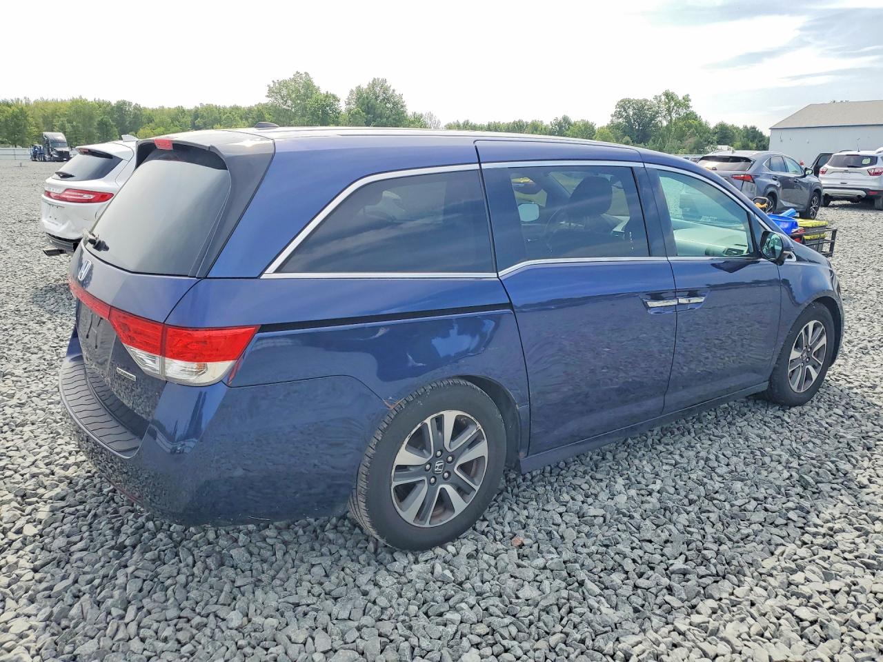 2014 Honda Odyssey Touring Blue vin: 5FNRL5H96EB088740