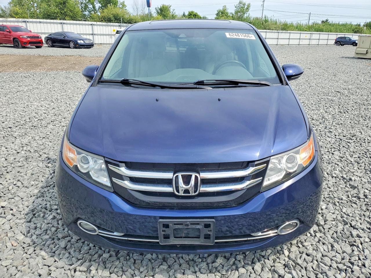 2014 Honda Odyssey Touring Blue vin: 5FNRL5H96EB088740