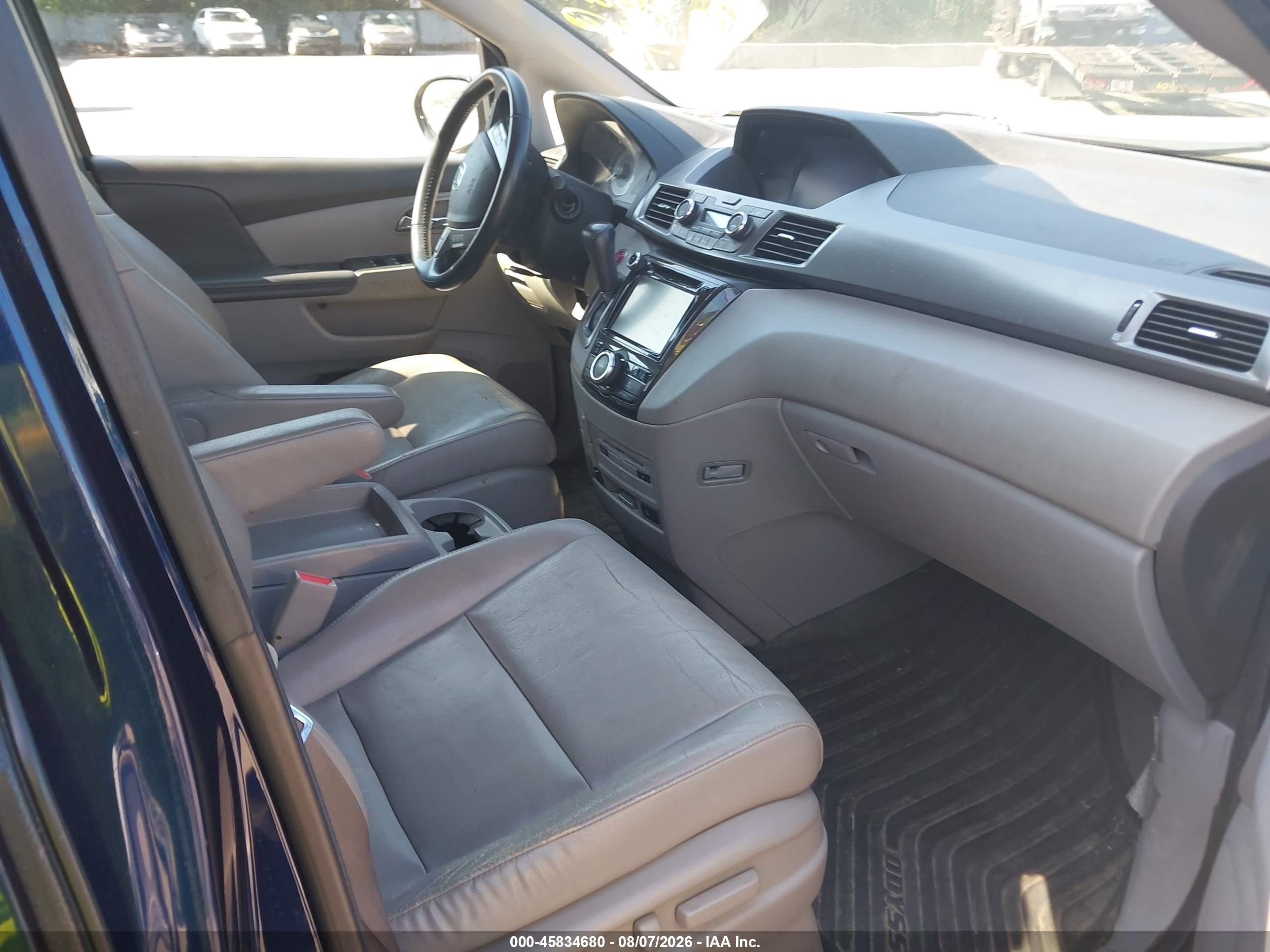 2014 Honda Odyssey Touring/touring Elite Blue vin: 5FNRL5H96EB088740