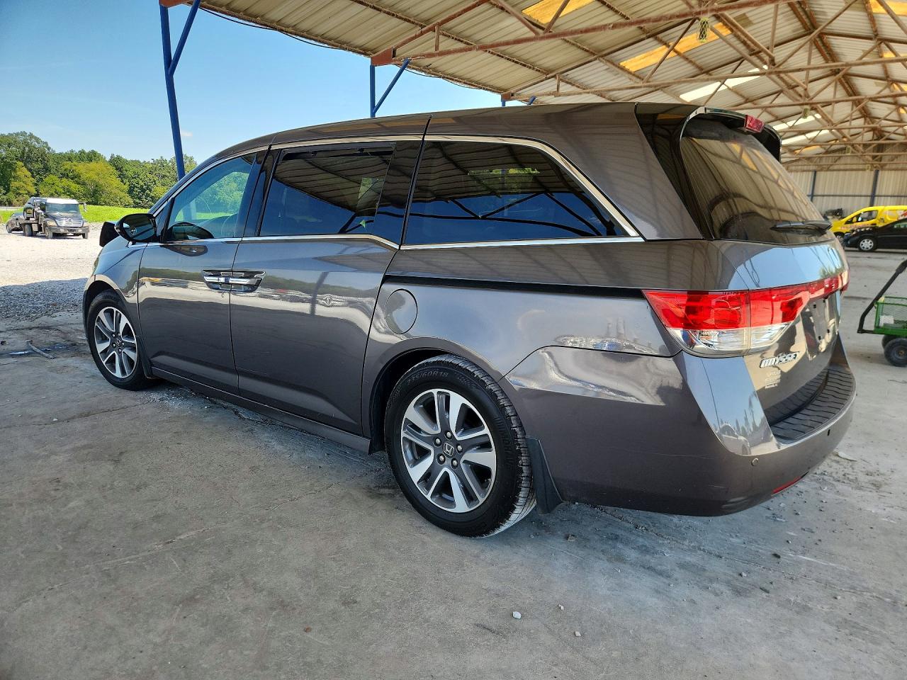 2014 Honda Odyssey Touring Gray vin: 5FNRL5H96EB112566