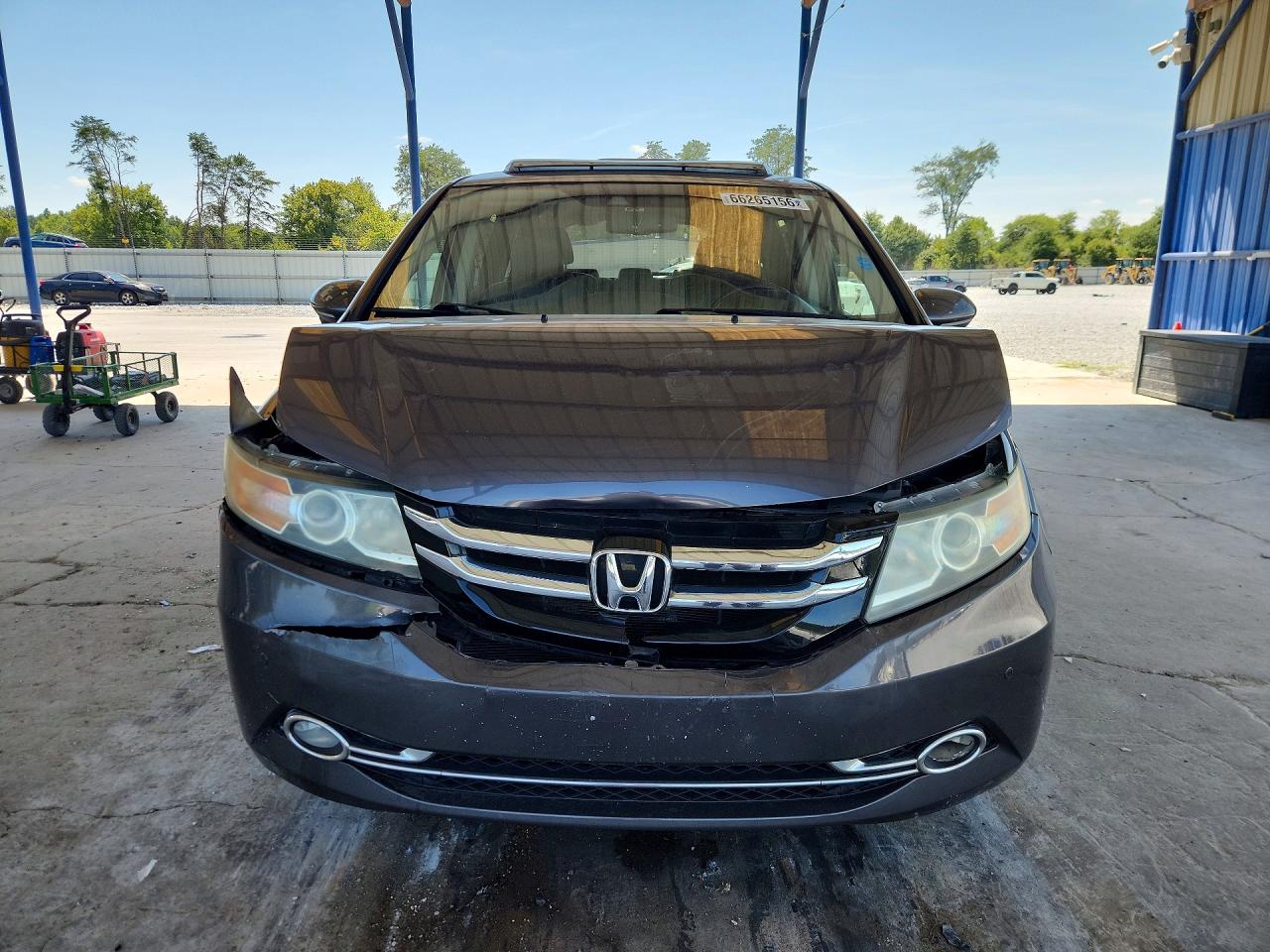 2014 Honda Odyssey Touring Gray vin: 5FNRL5H96EB112566
